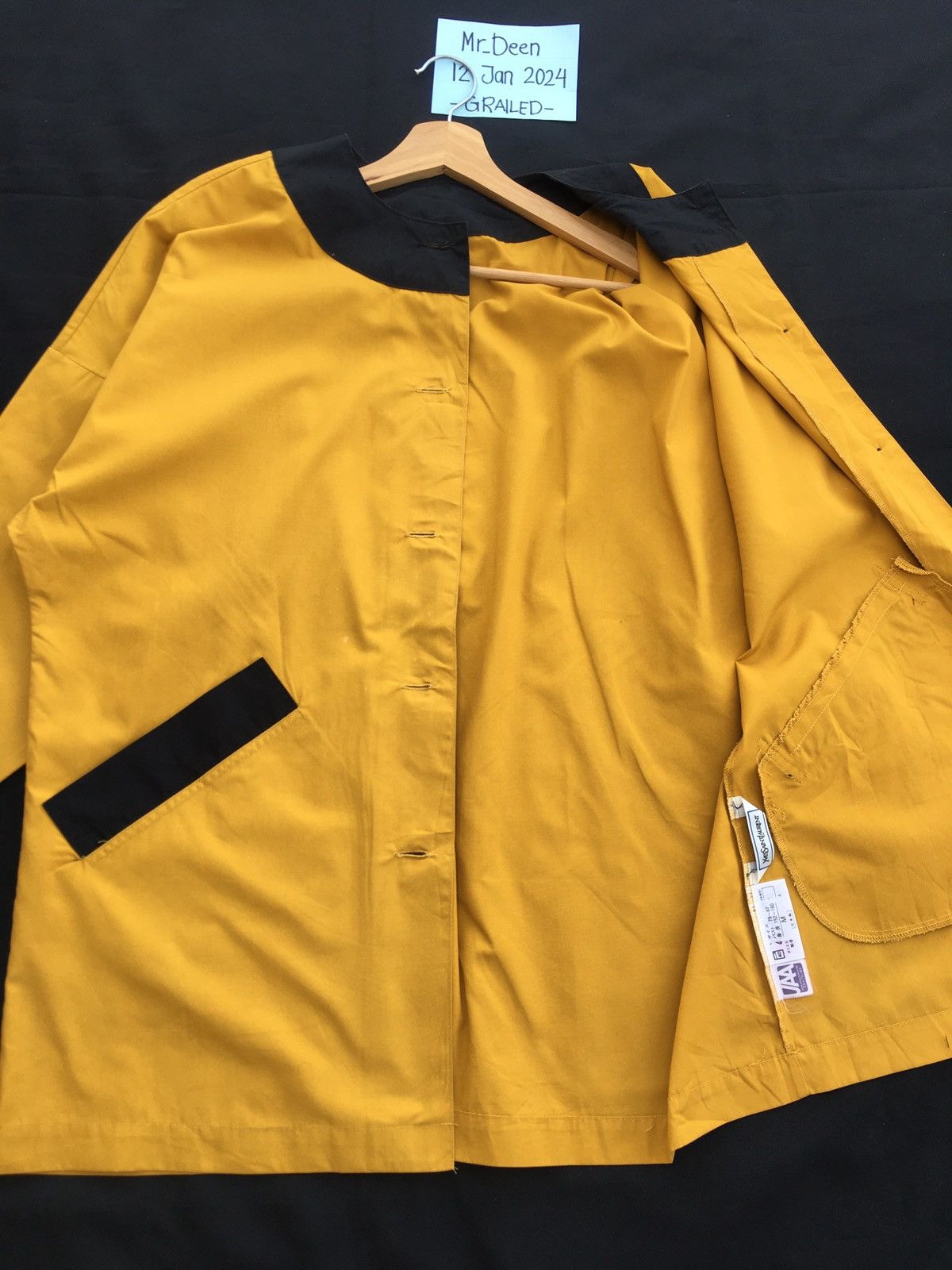 Yves Saint Laurent Rare Vintage YSL Yves Saint Laurent Long Jacket/Outerwear Size L / US 10 / IT 46 - 11 Thumbnail