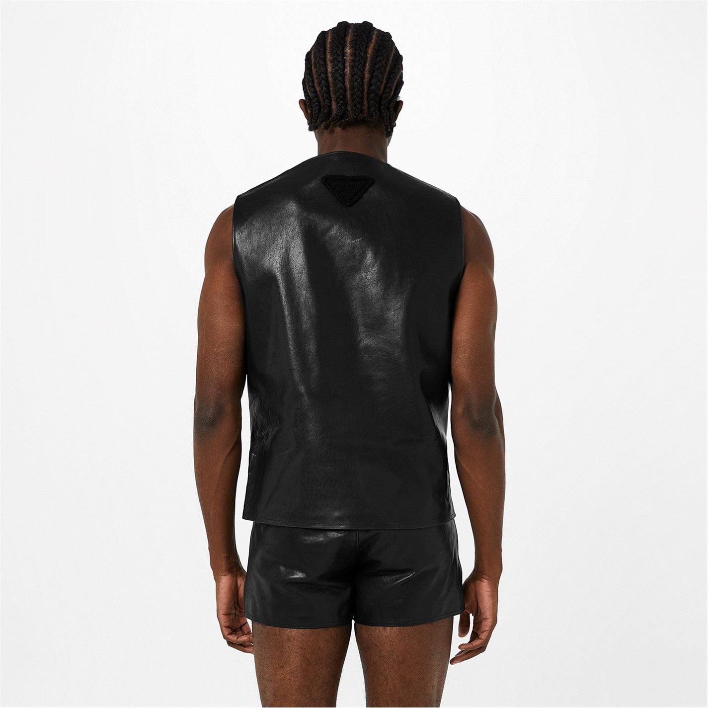Prada PRADA Sleeveless Vitello Jacket Size US M / EU 48-50 / 2 - 3 Thumbnail