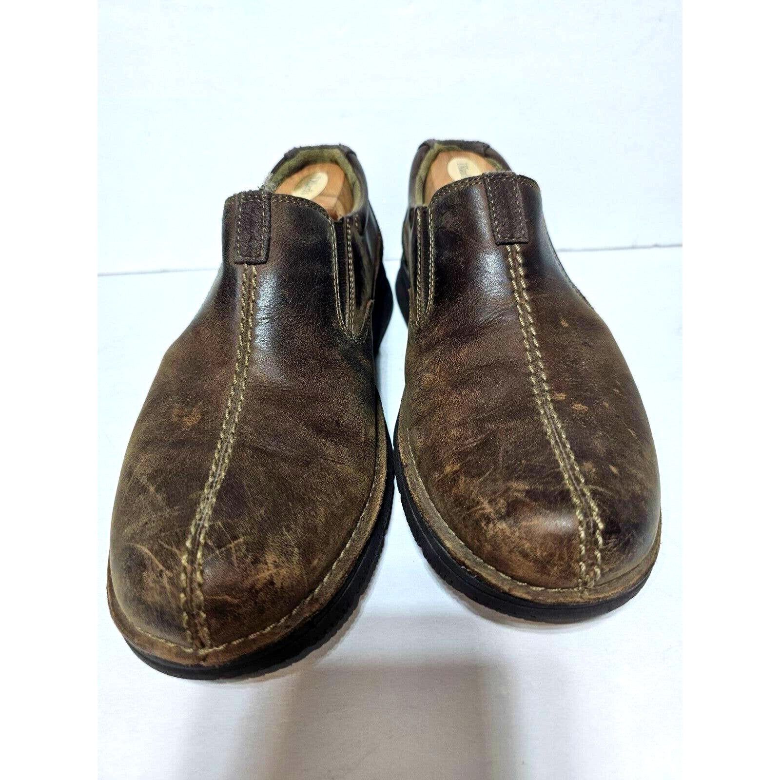 Clarks Clarks Brown Leather Slip on Loafers Mens Size 9M Comfort Size US 8 / EU 41 - 5 Thumbnail
