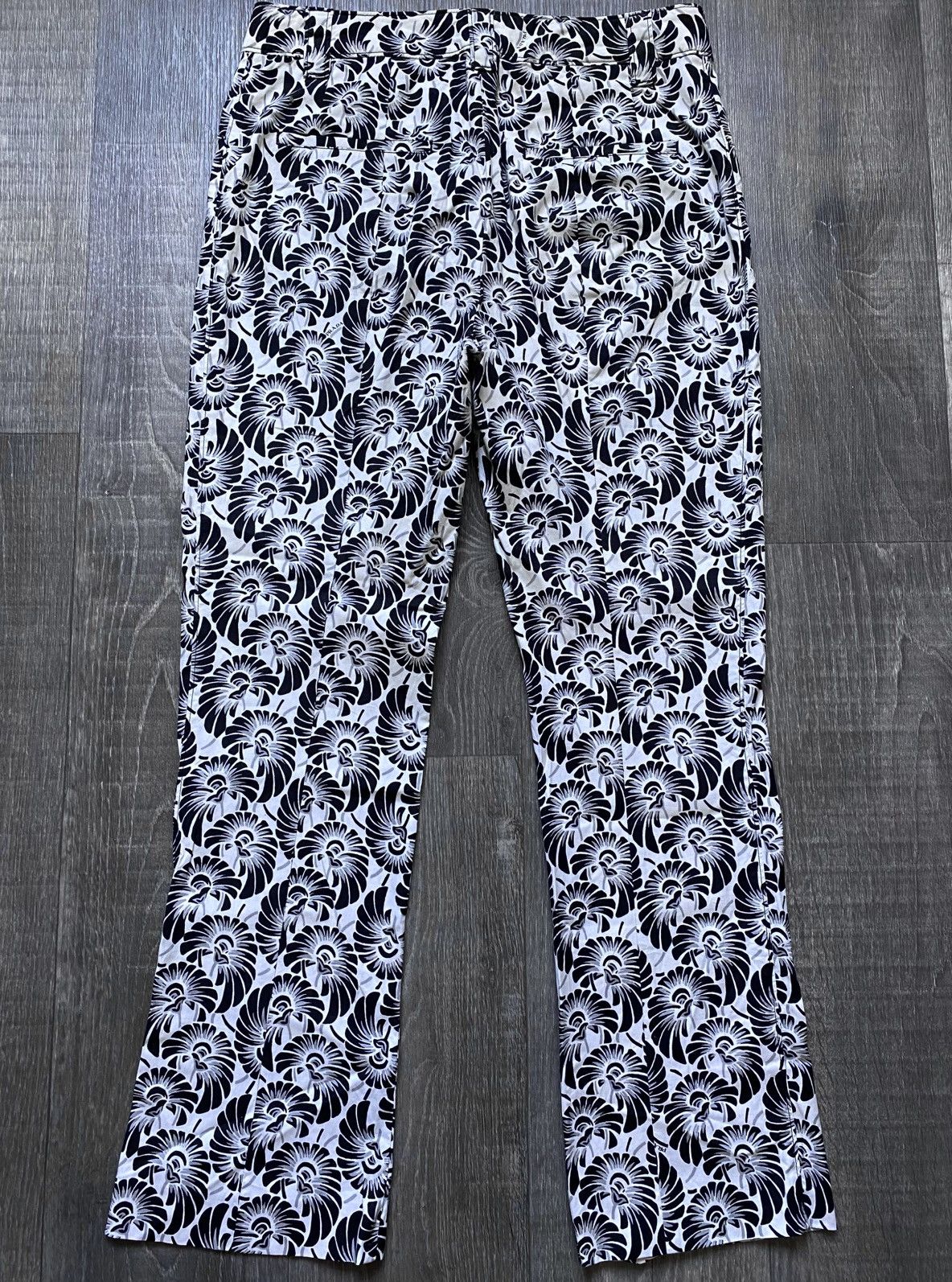 Prada Womens Prada 2016 Full Printed Floral Print Stretch Trousers Size 27" / US 4 / IT 40 - 20 Thumbnail