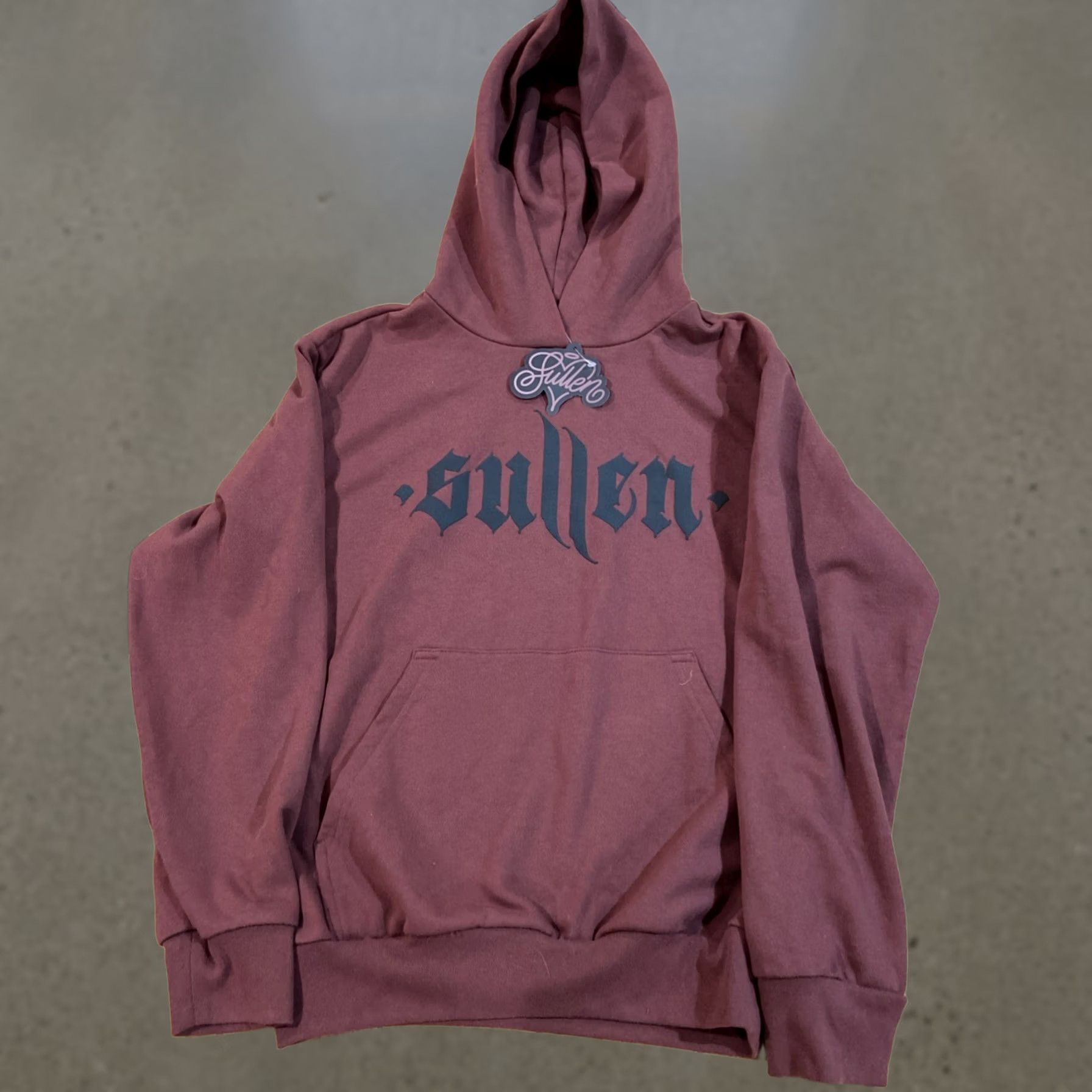 Vintage NWT Sullen Art Collective Red Angel Sweatshirt Hoodie Spellout Small Hoodie Mens Red Size US S / EU 44-46 / 1 - 1 Thumbnail