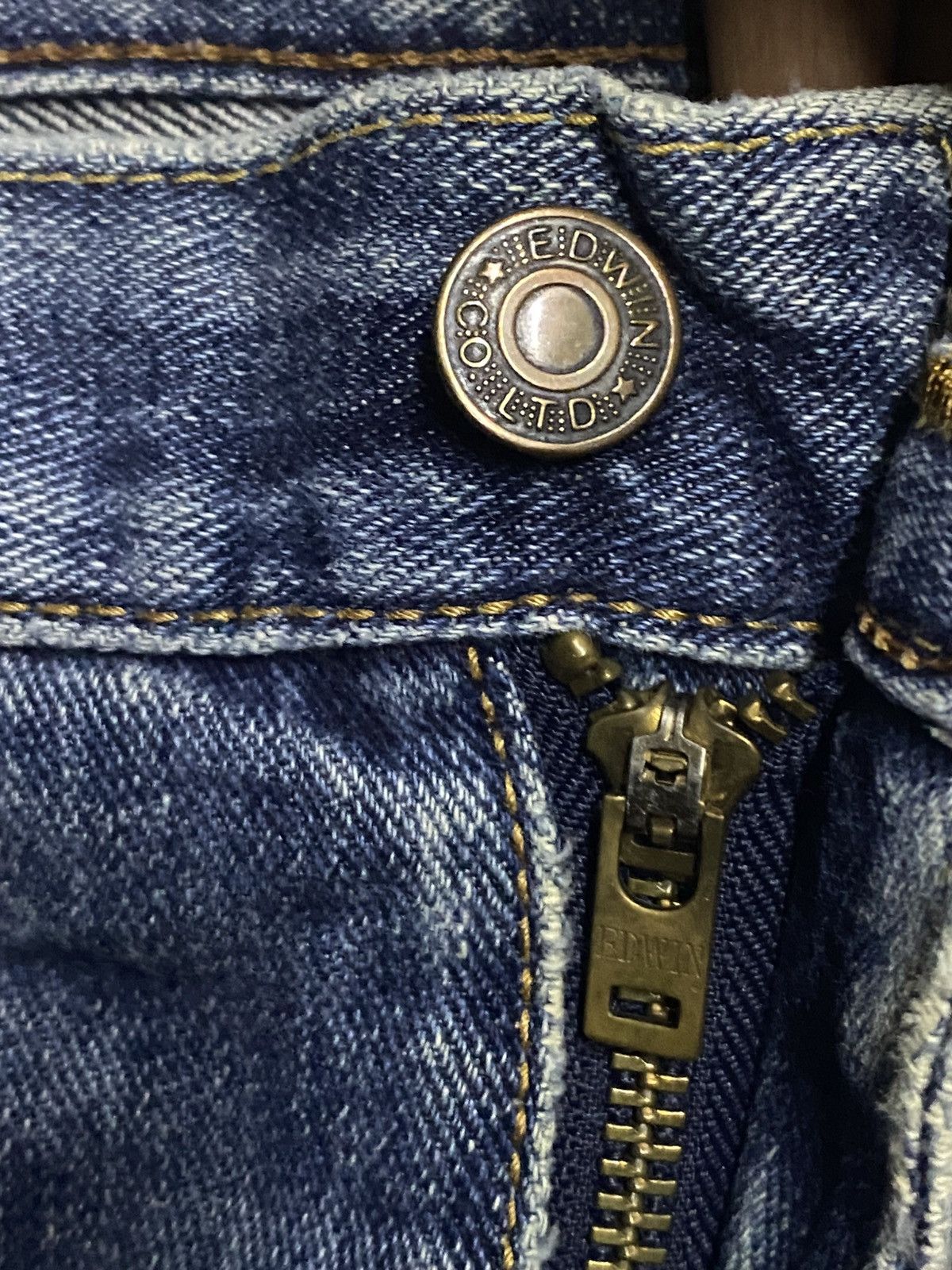 Edwin Vintage Japanese Brand Edwin 403 Distressed Jeans Size US 34 / EU 50 - 8 Thumbnail