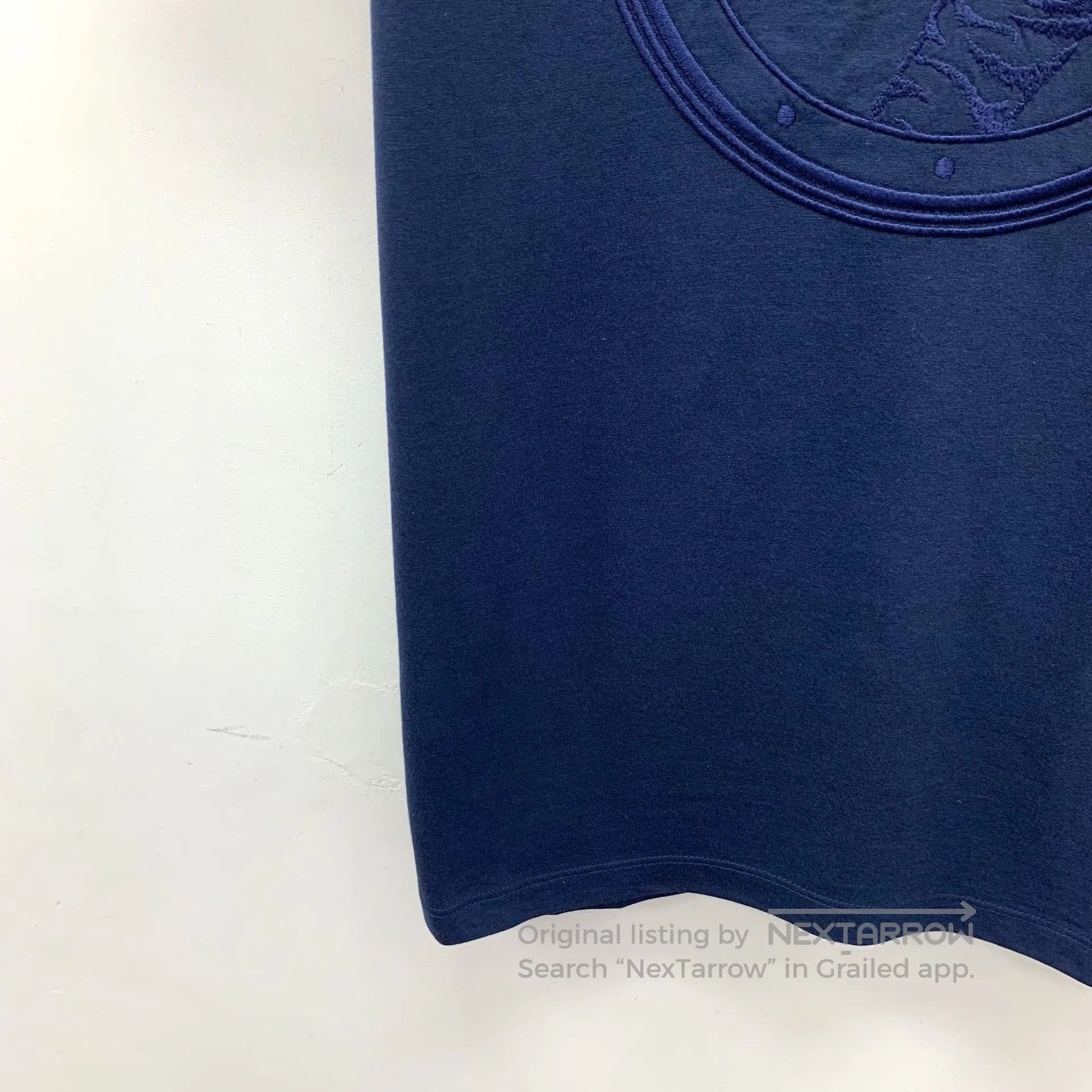 Stefano Ricci Stefano Ricci Dark Blue Cotton Tiger Logo Embroidered Roun Size US M / EU 48-50 / 2 - 4 Thumbnail