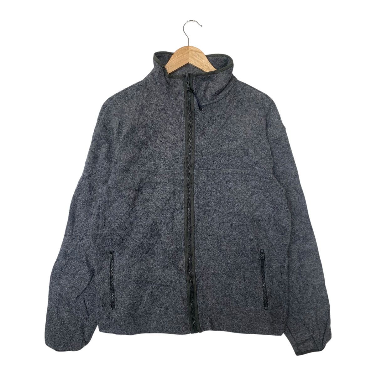 L.L. Bean Vintage L.L. BEAN Grey Zipper Pocket Fleece Sweatshirt Size US M / EU 48-50 / 2 - 1 Thumbnail