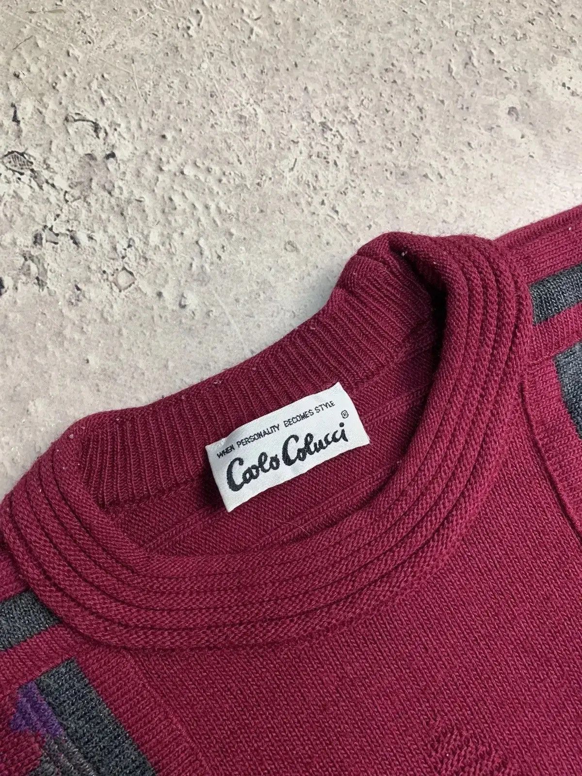 Carlo Colucci × Coogi × Vintage Vintage Carlo Colucci Coogi Style Sweater Multicolour tundra Size US L / EU 52-54 / 3 - 3 Thumbnail