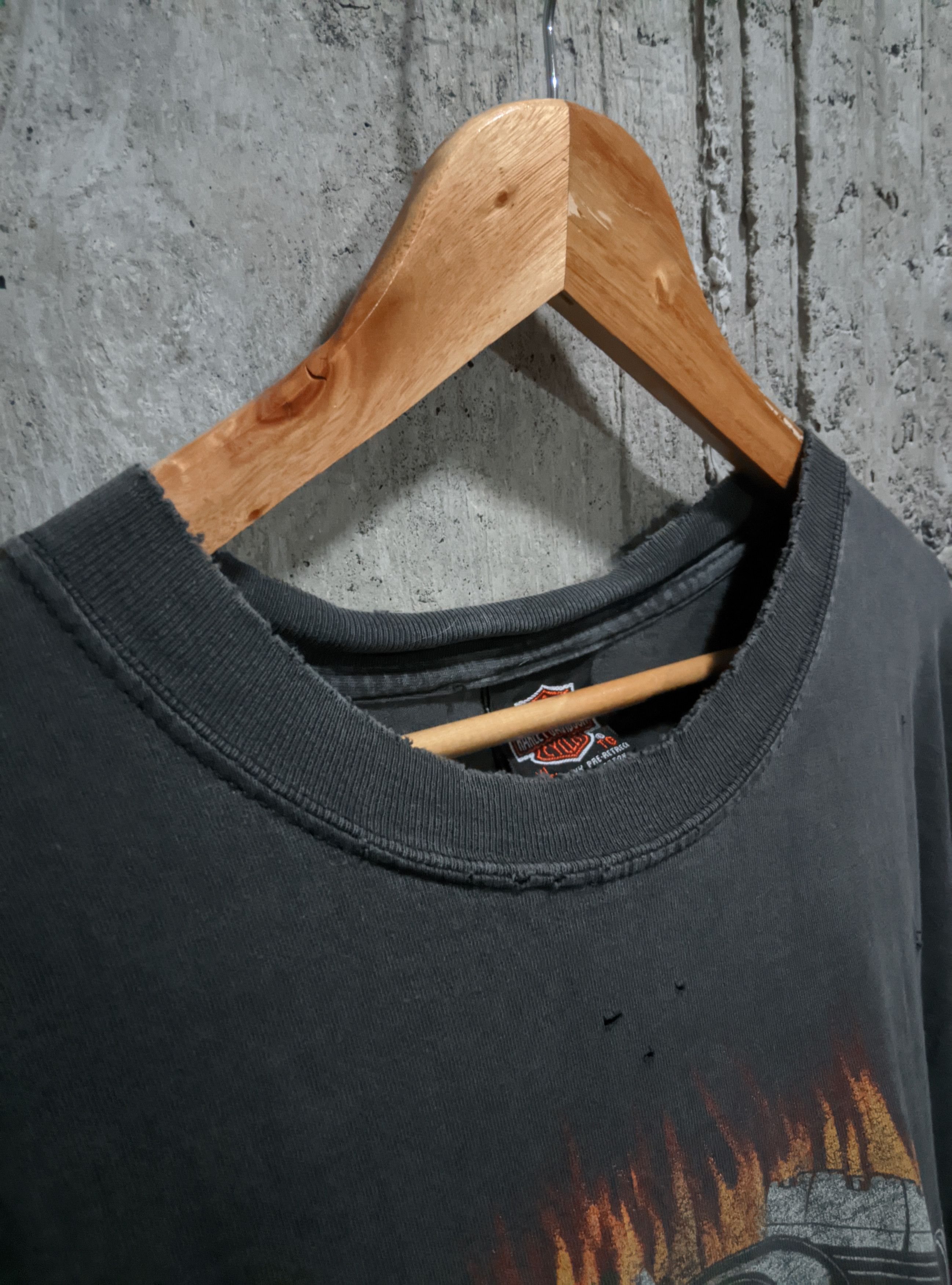Harley Davidson Vintage 90s thrashed Harley Davidson distress grunge WCC ERD Size US XL / EU 56 / 4 - 13 Thumbnail