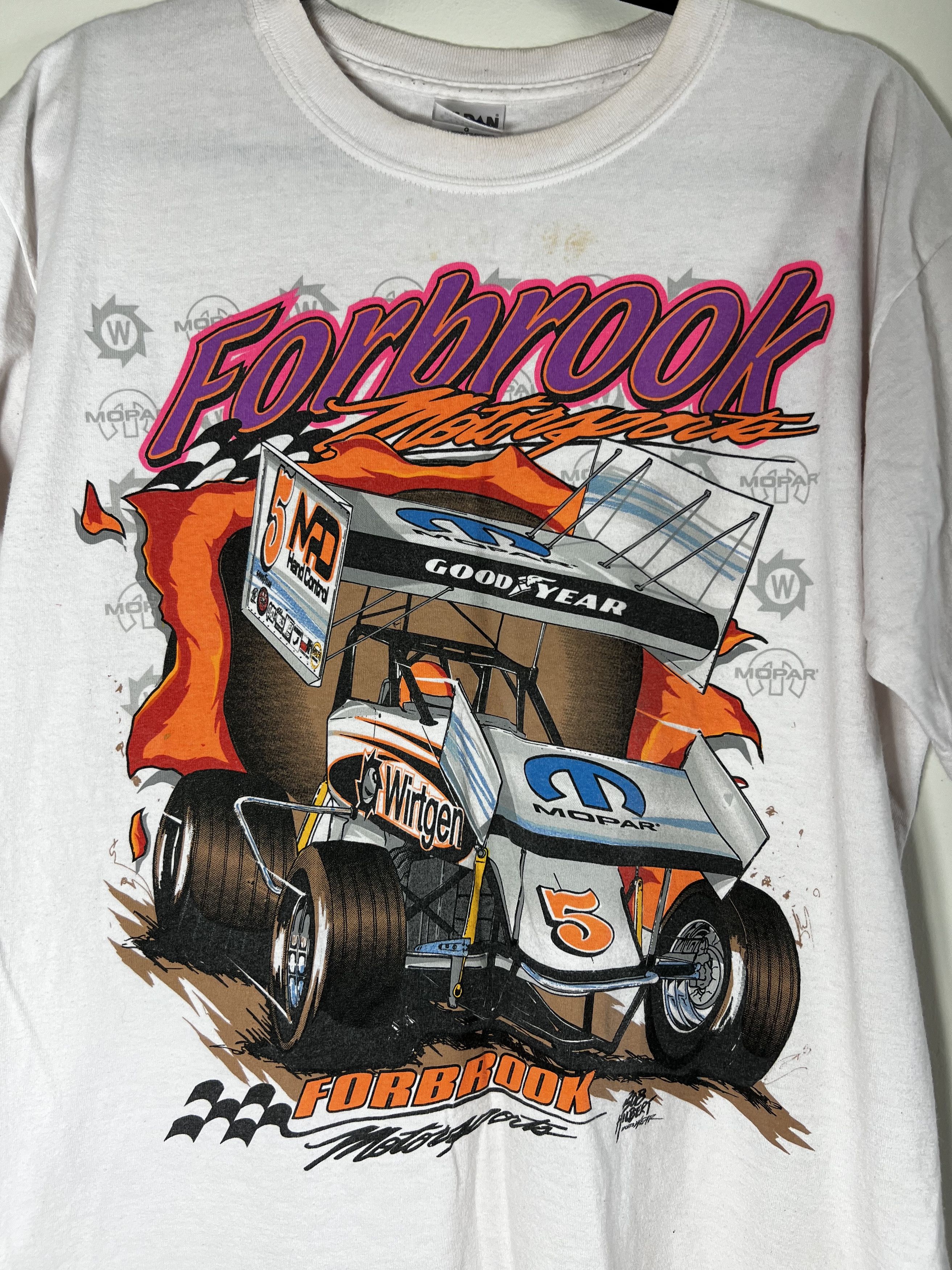 Vintage Vintage Y2K Forbrook Motorsports Wirtgen Mopar T-Shirt Size US XXL / EU 58 / 5 - 2 Thumbnail