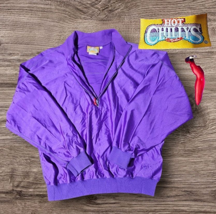 Vintage Vtg Hot Chillys Zip Pullover Jacket Size M Windbreaker USA Size M / US 6-8 / IT 42-44 - 1 Thumbnail