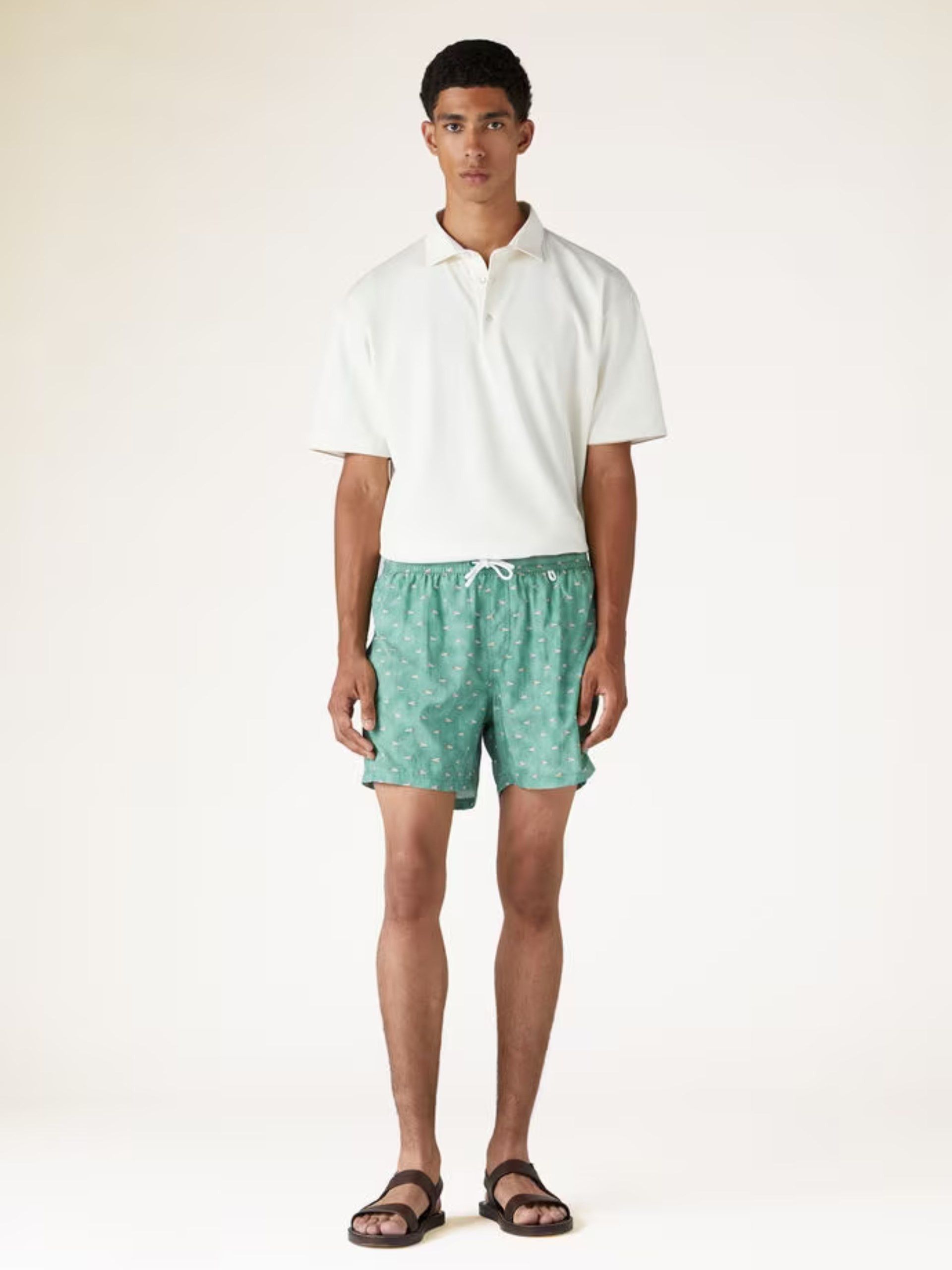 Loro Piana o1w1db10125 FAN8036 Assabu Polo Shirt in White Size US S / EU 44-46 / 1 - 2 Thumbnail