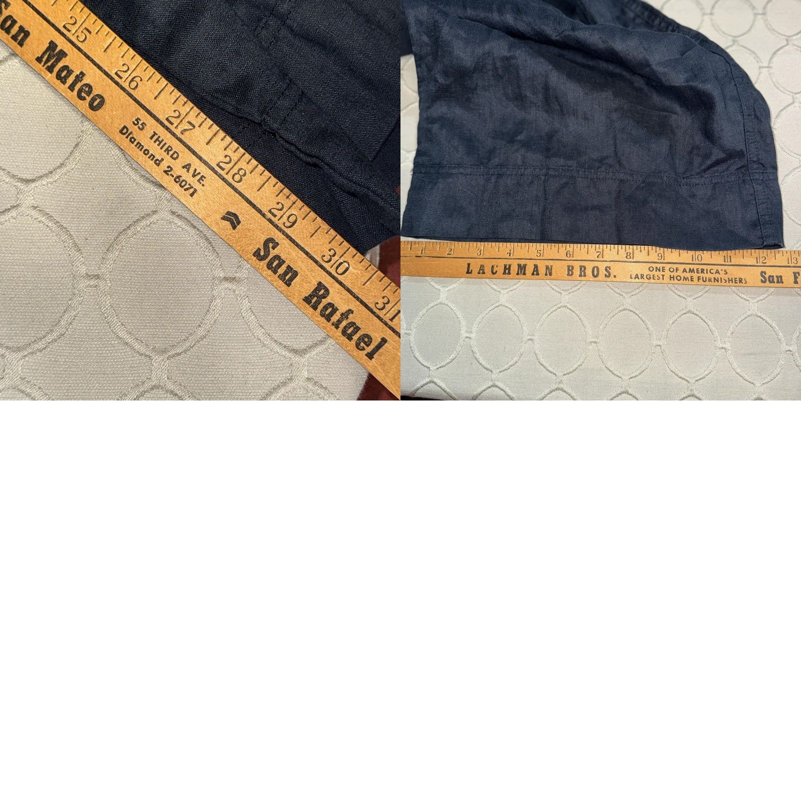 Ralph Lauren VINTAGE Lauren Ralph Lauren Pants Womens 16 Navy Linen Drawstring Relaxed Casual Beach Pants Size 38" / US 16 / IT 52 - 9 Thumbnail