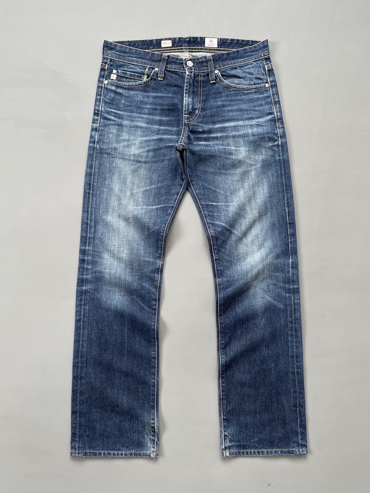 AG Adriano Goldschmied AG Adriano Goldschmied Straight Leg Jeans (P122) Size US 31 - 1 Thumbnail
