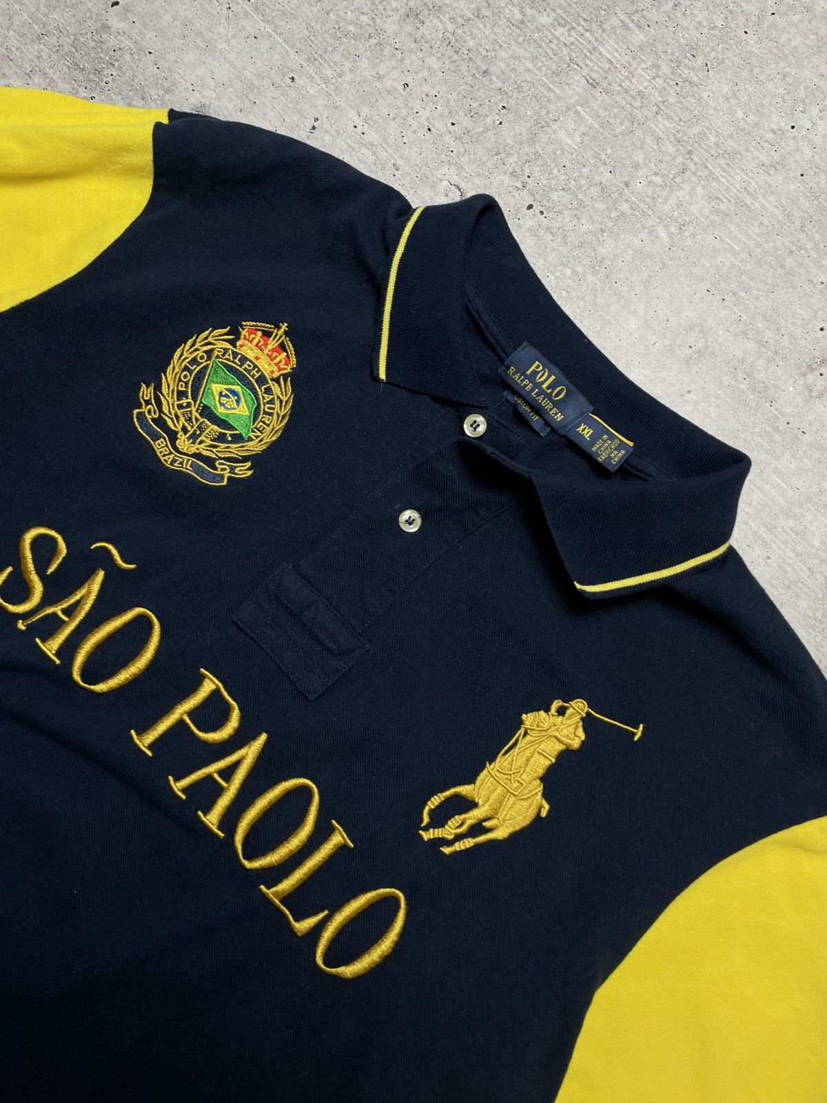 Polo Ralph Lauren Ralph Lauren Polo T-Shirt Sao Paulo Big Pony Rugby XXL Y2K Size US XXL / EU 58 / 5 - 4 Thumbnail