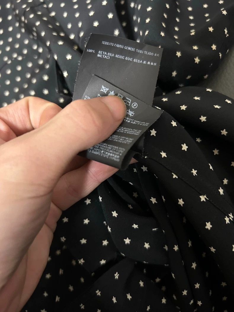 Yves Saint Laurent saint Laurent size 37 15SS Black and White Star Shirt 2503- Size US M / EU 48-50 / 2 - 7 Thumbnail