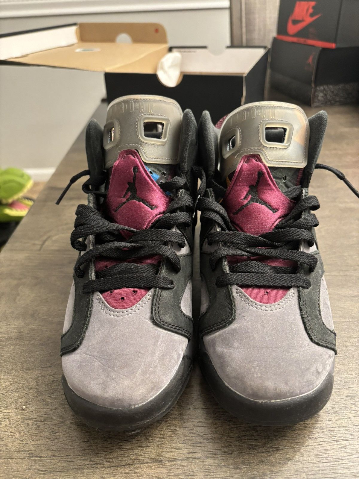 Jordan Brand AIR JORDAN 6 RETRO BORDEAUX (GS) Size US 6.5 / EU 39-40 - 4 Thumbnail