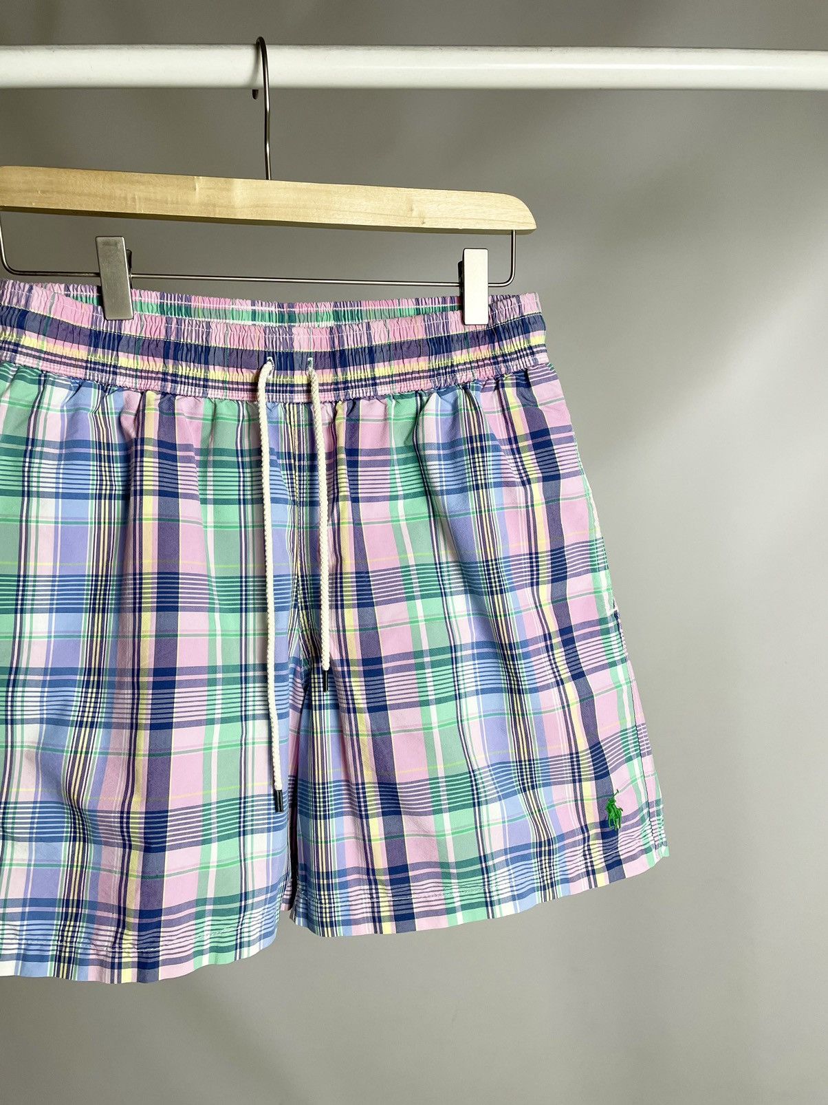 Polo Ralph Lauren VINTAGE 💦 Polo Ralph Lauren Swimwear Checkered sport Shorts Size US 30 / EU 46 - 2 Thumbnail