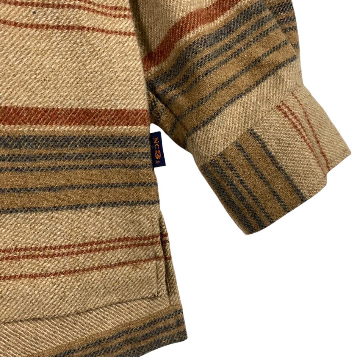 Designer × Nigel Cabourn × Vintage Vintage 90s Nigel Cabourn Wool Stripe Button Shirt L Size Size US L / EU 52-54 / 3 - 11 Thumbnail