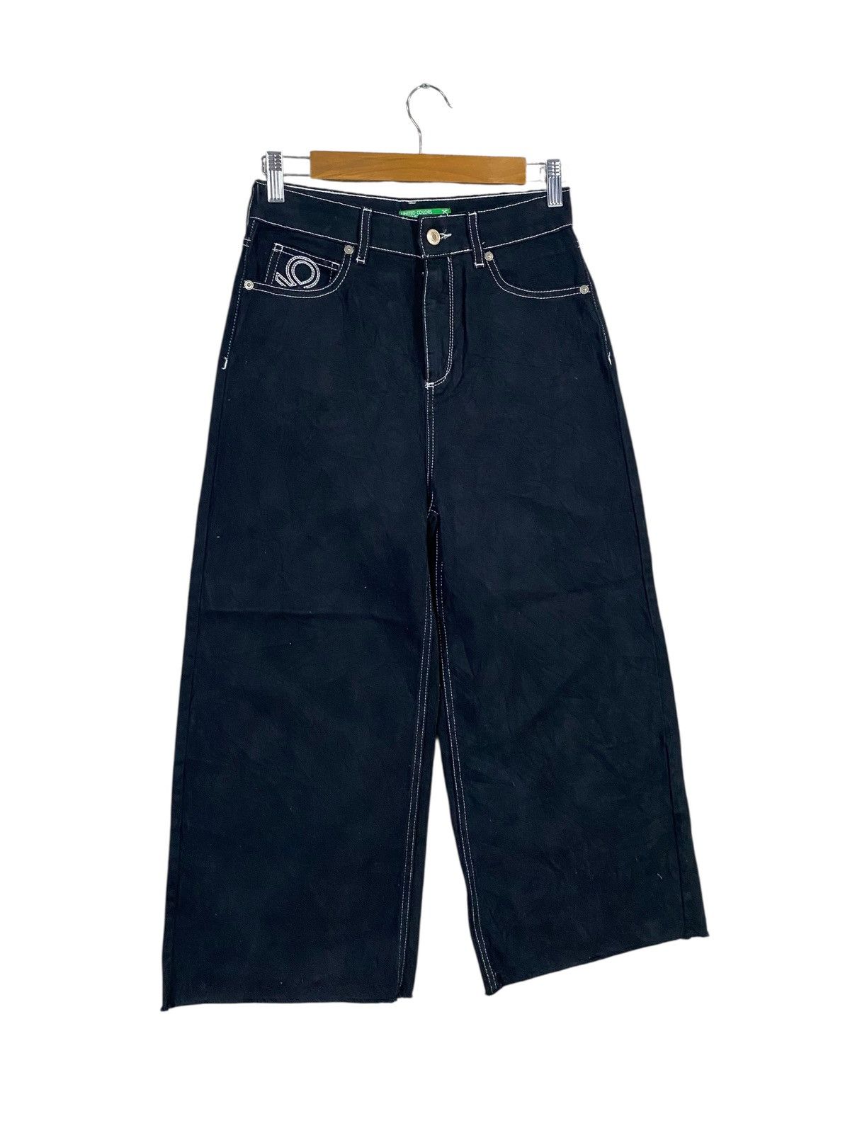United Colors Of Benetton United colors of benetton wide black pants Size US 26 / EU 42 - 5 Thumbnail