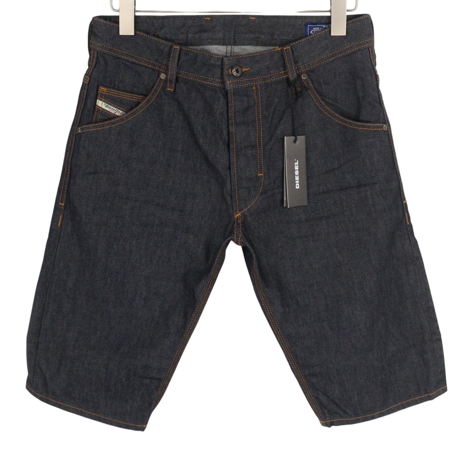 Diesel Kroshort R8E50 Men Shorts W29 Denim Dark Blue 41351 Size US 29 - 1 Thumbnail