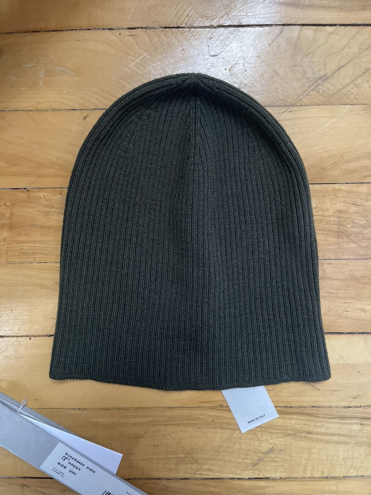 Rick Owens FW22 Strobe Light Wool Beanie Size ONE SIZE - 7 Thumbnail