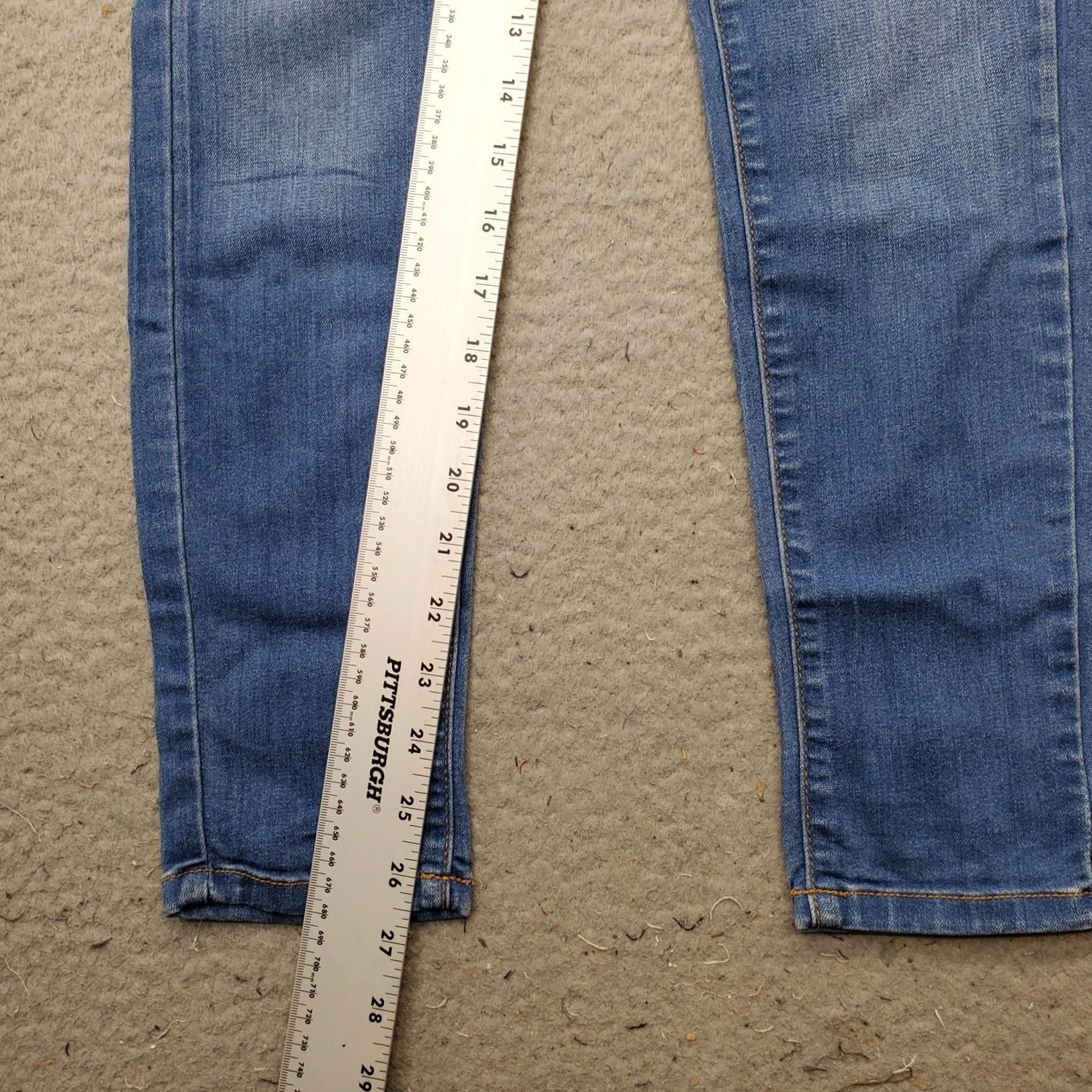 Free People Free People Jeans Womens Size 24 Blue Denim Regular Fit Flat Front Skinny Leg Mens Womens Girls Boys Size 42" / US 20 - 4 Thumbnail