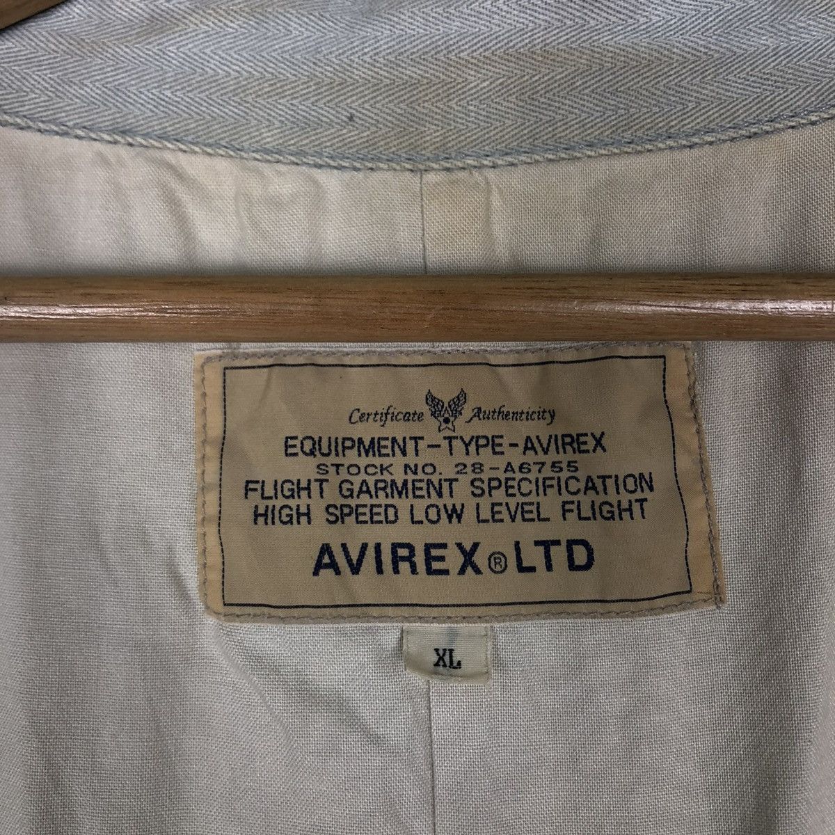 Avirex 🔥VTG DENIM JACKET AVIREX USA LTD STOCK 28-A6755 Size US XL / EU 56 / 4 - 20 Thumbnail