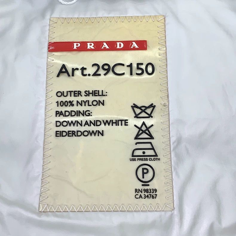Prada Prada Size 38 Black triangle belt zipper down jacket size 3 Size US XXS / EU 40 - 6 Thumbnail