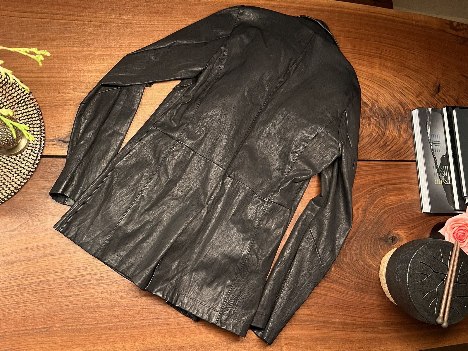 10sei0otto Black leather jacket from 10sei0otto Size US XXL / EU 58 / 5 - 9 Thumbnail