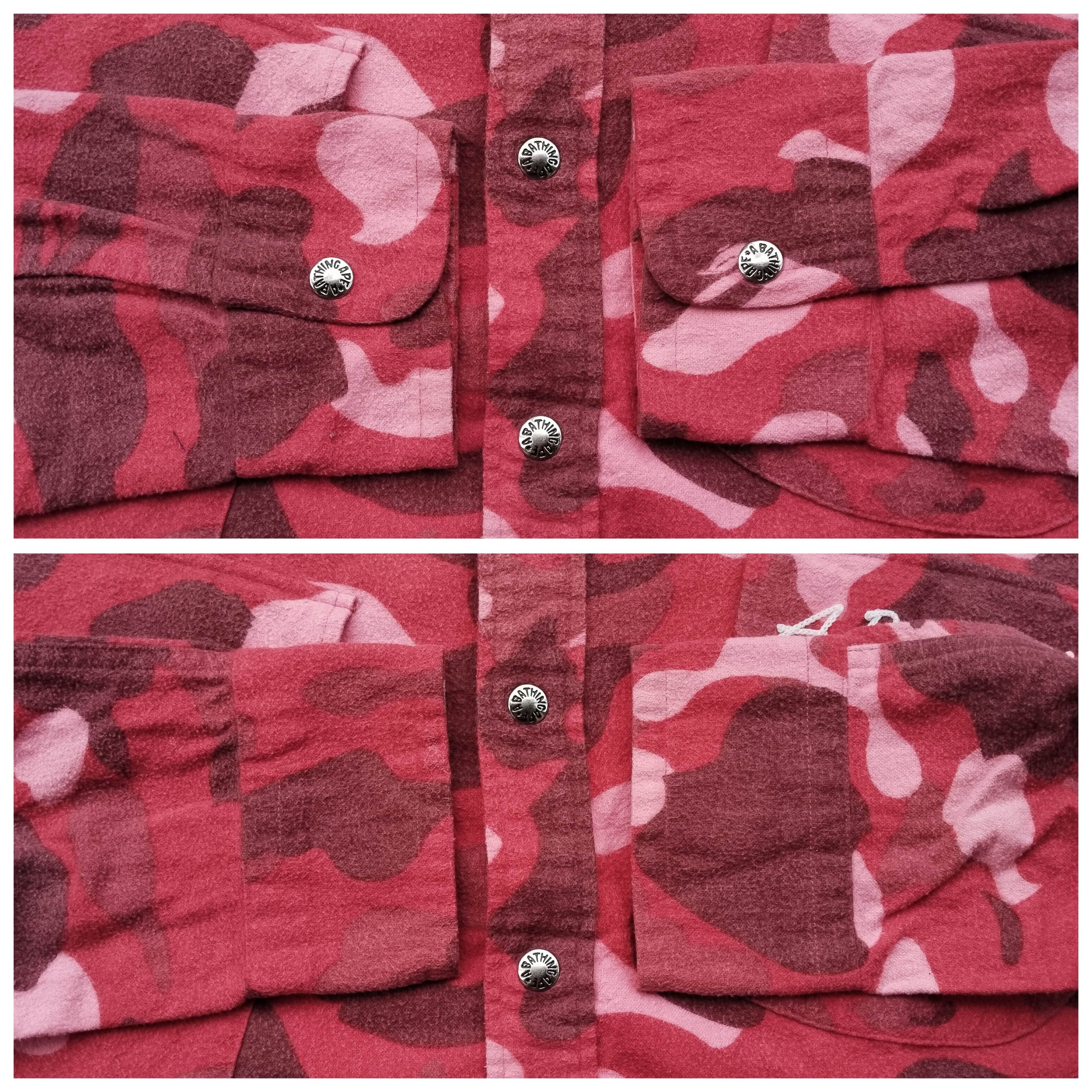 Bape 2008 Bape NFS Red Camo Button Up Size US S / EU 44-46 / 1 - 7 Thumbnail