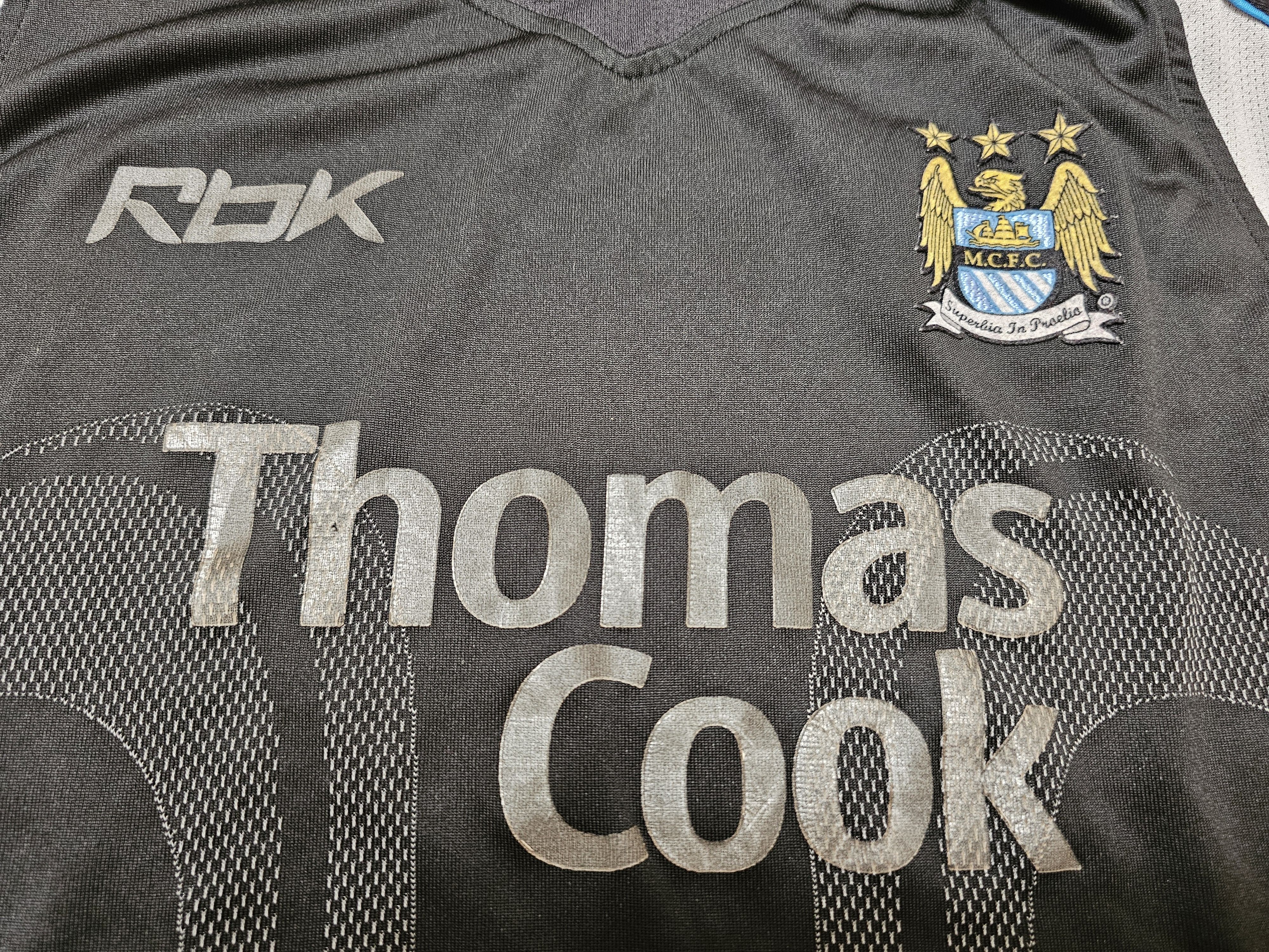 Reebok MANCHESTER CITY 2006 2007 AWAY FOOTBALL SHIRT SOCCER JERSEY Size US M / EU 48-50 / 2 - 3 Thumbnail