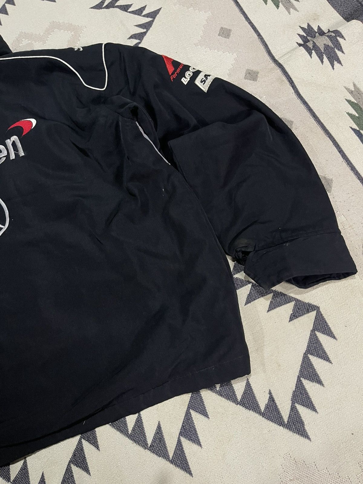 Mercedes-Benz 2000s MARCEDES - BENZ MCLAREN TEAM RACING JACKET DISTRESSED Size US XL / EU 56 / 4 - 21 Thumbnail