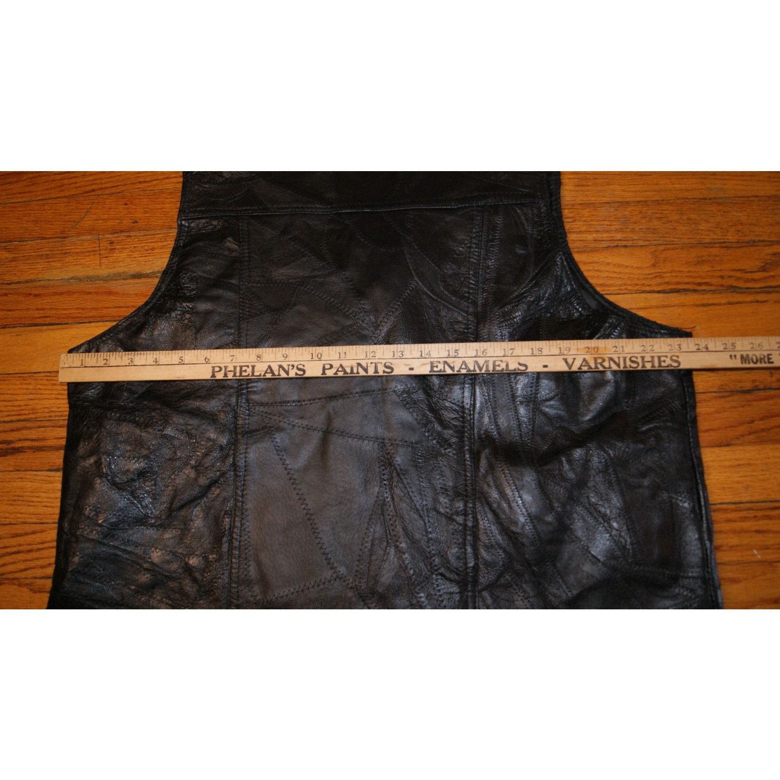 Vintage Genuine Leather Vest XL Navarre Leather Comp. Jesus Patches Size US XL / EU 56 / 4 - 8 Thumbnail