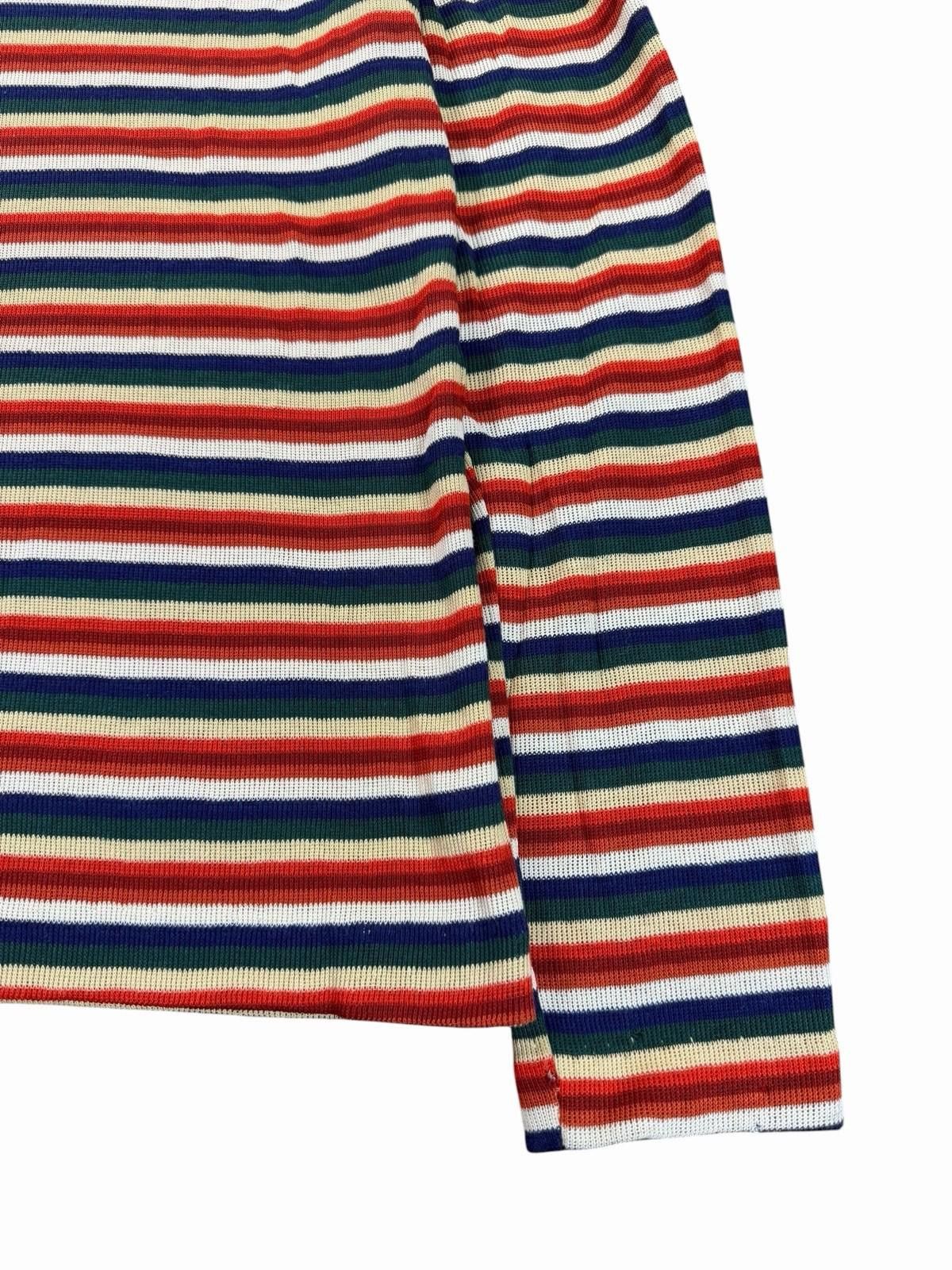 Hang Ten 1960’s Hang Ten Ribbed Turtleneck Rainbow Stripes Knit Size M / US 6-8 / IT 42-44 - 3 Thumbnail