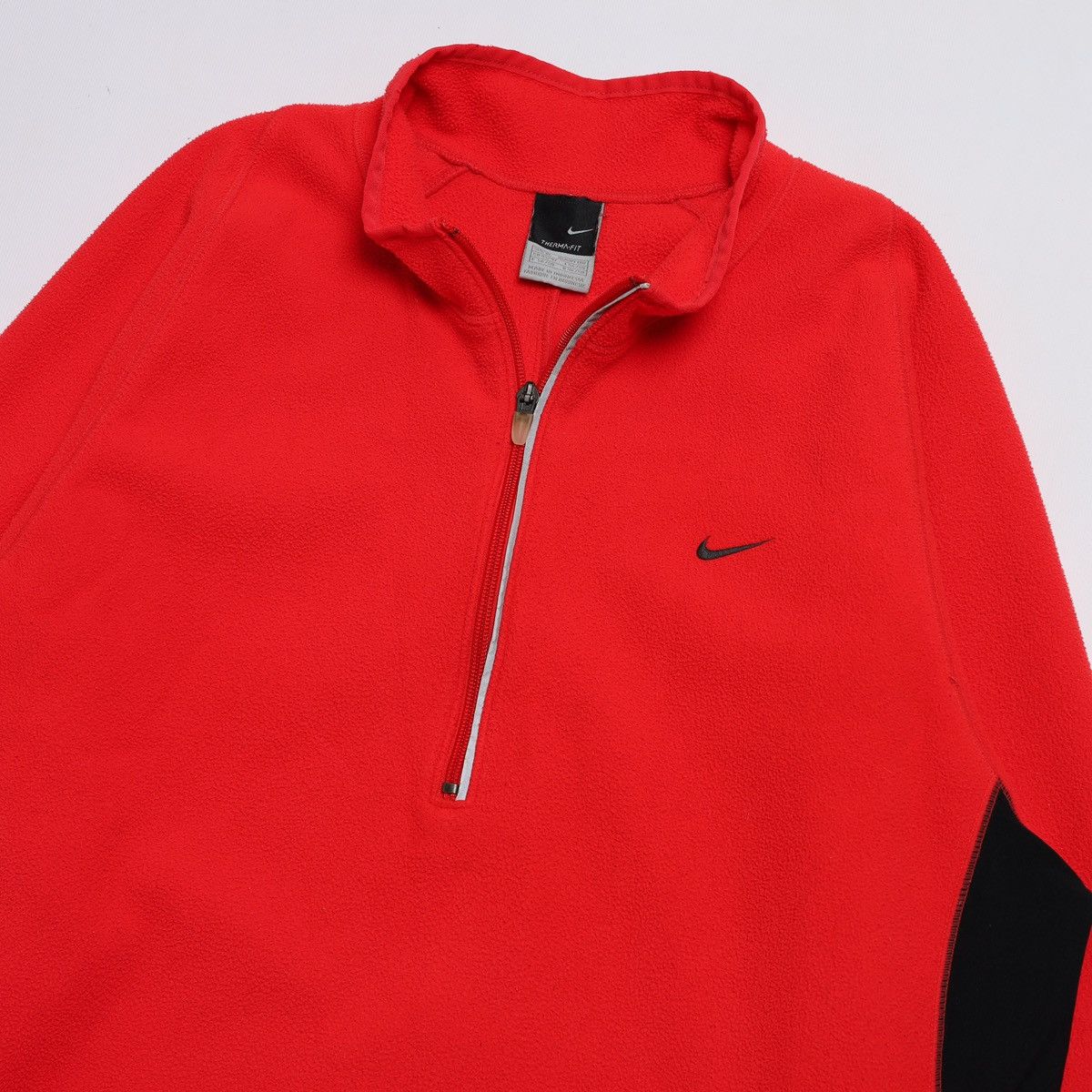 Nike Nike Vintage Red Fleece Zip Size US XL / EU 56 / 4 - 7 Thumbnail