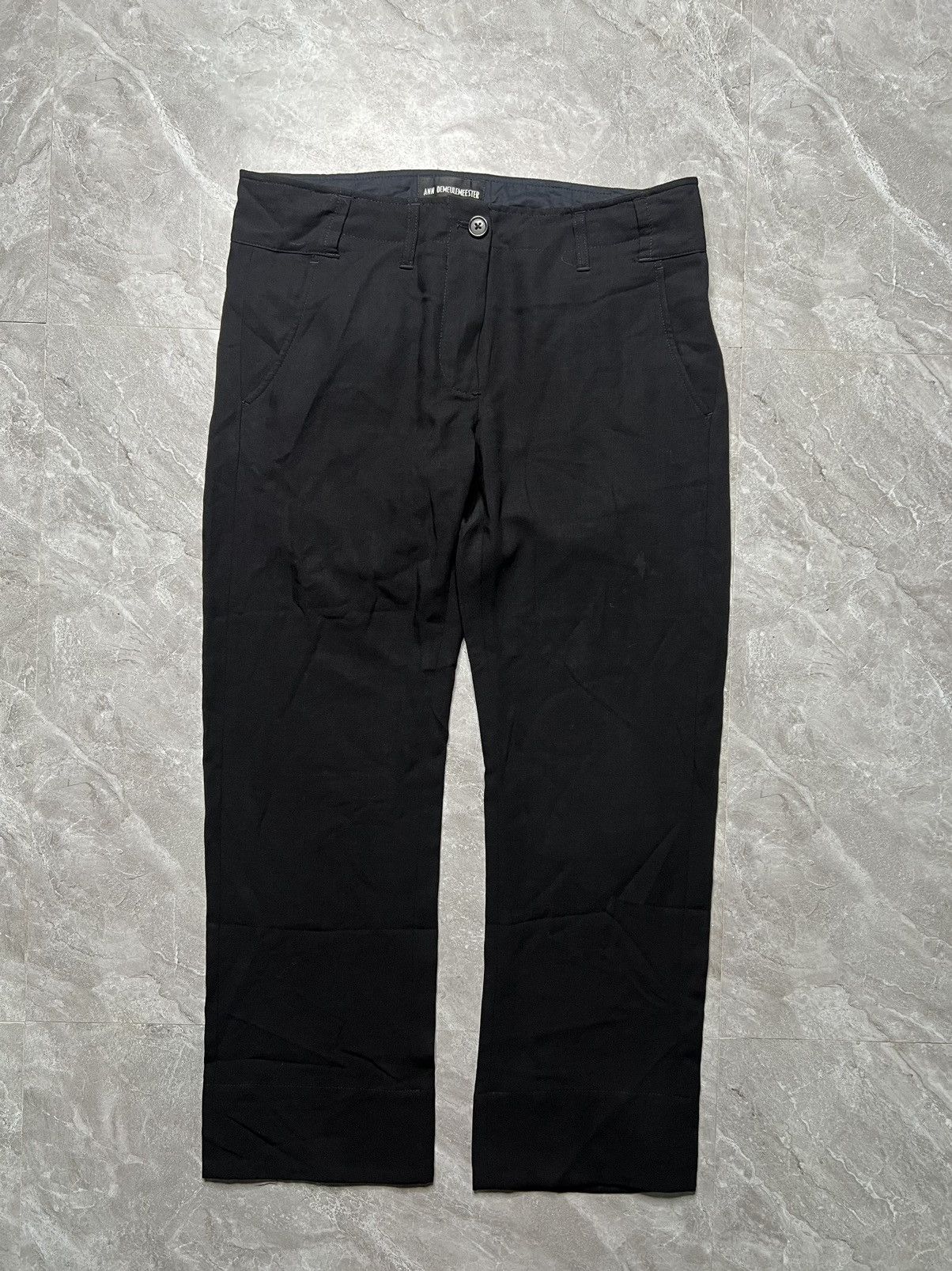 Ann Demeulemeester Ann demeulemeester Wool Cropped Pants Size 26" / US 2 / IT 38 - 1 Thumbnail