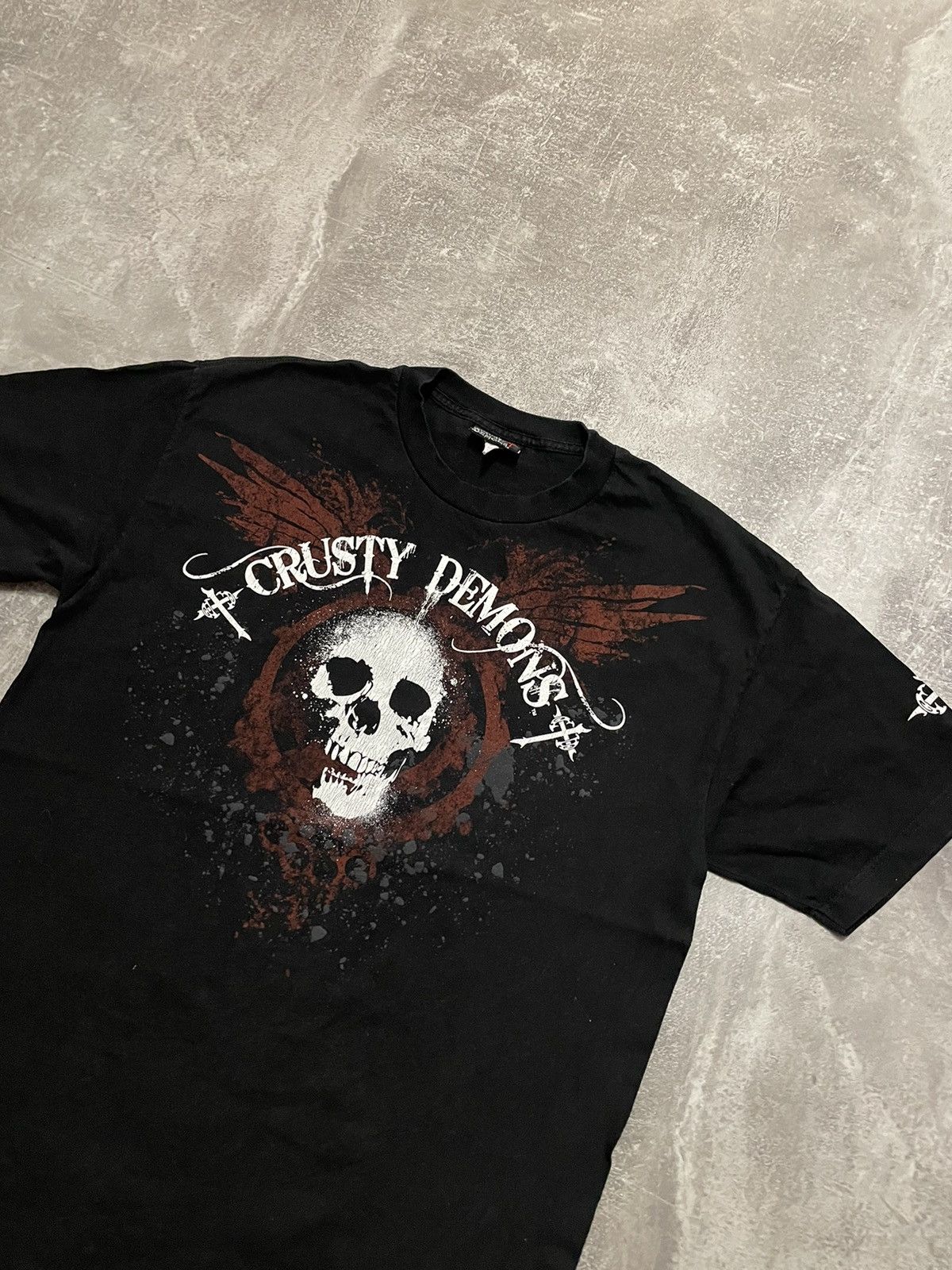 Band Tees × Vintage Vintage Crusty Demons 2008 Skull T-Shirt 💀 Size US L / EU 52-54 / 3 - 3 Thumbnail