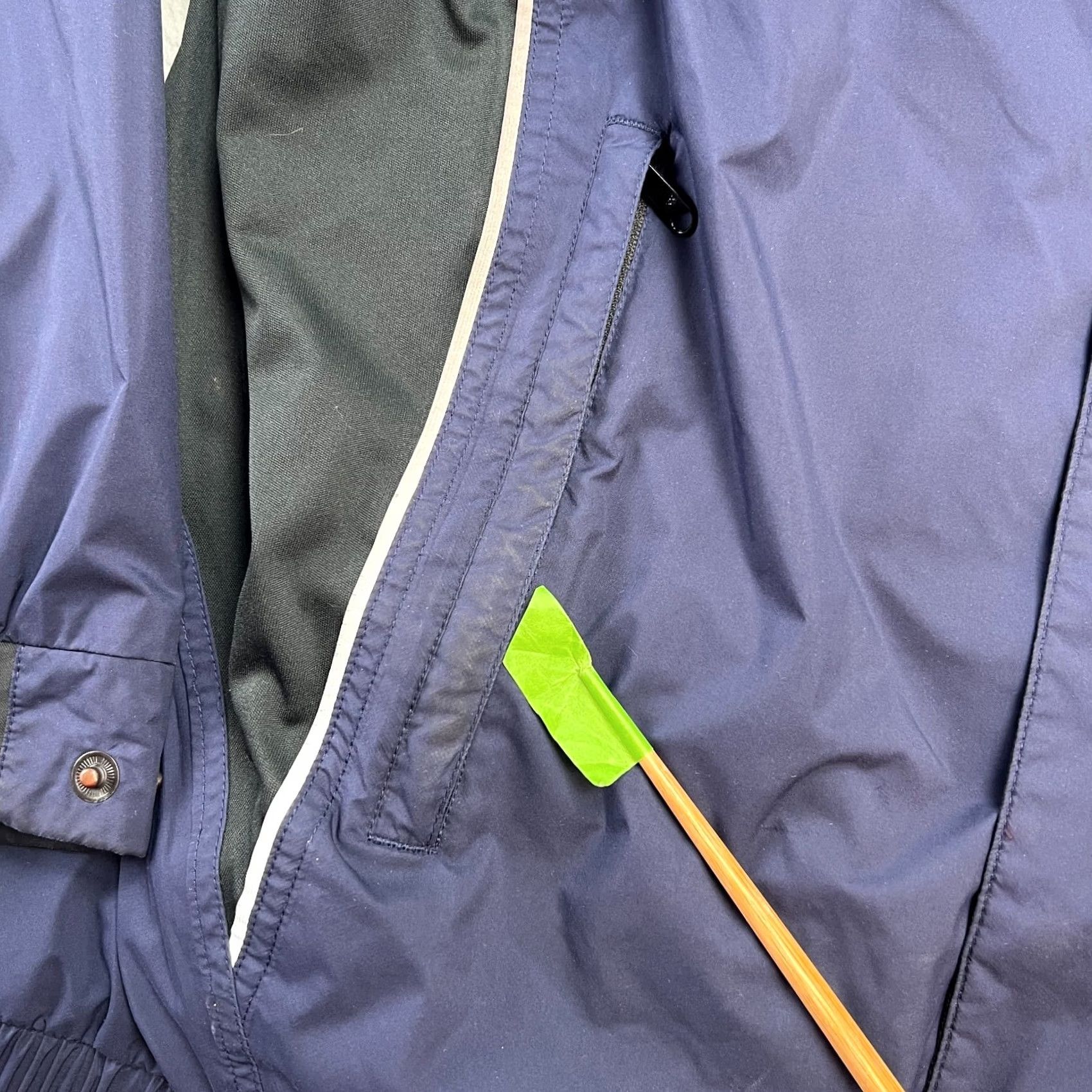 Footjoy FootJoy Dryjoys Jacket Mens Large Navy Blue Waterproof Windbreaker Jacket Size US L / EU 52-54 / 3 - 4 Thumbnail