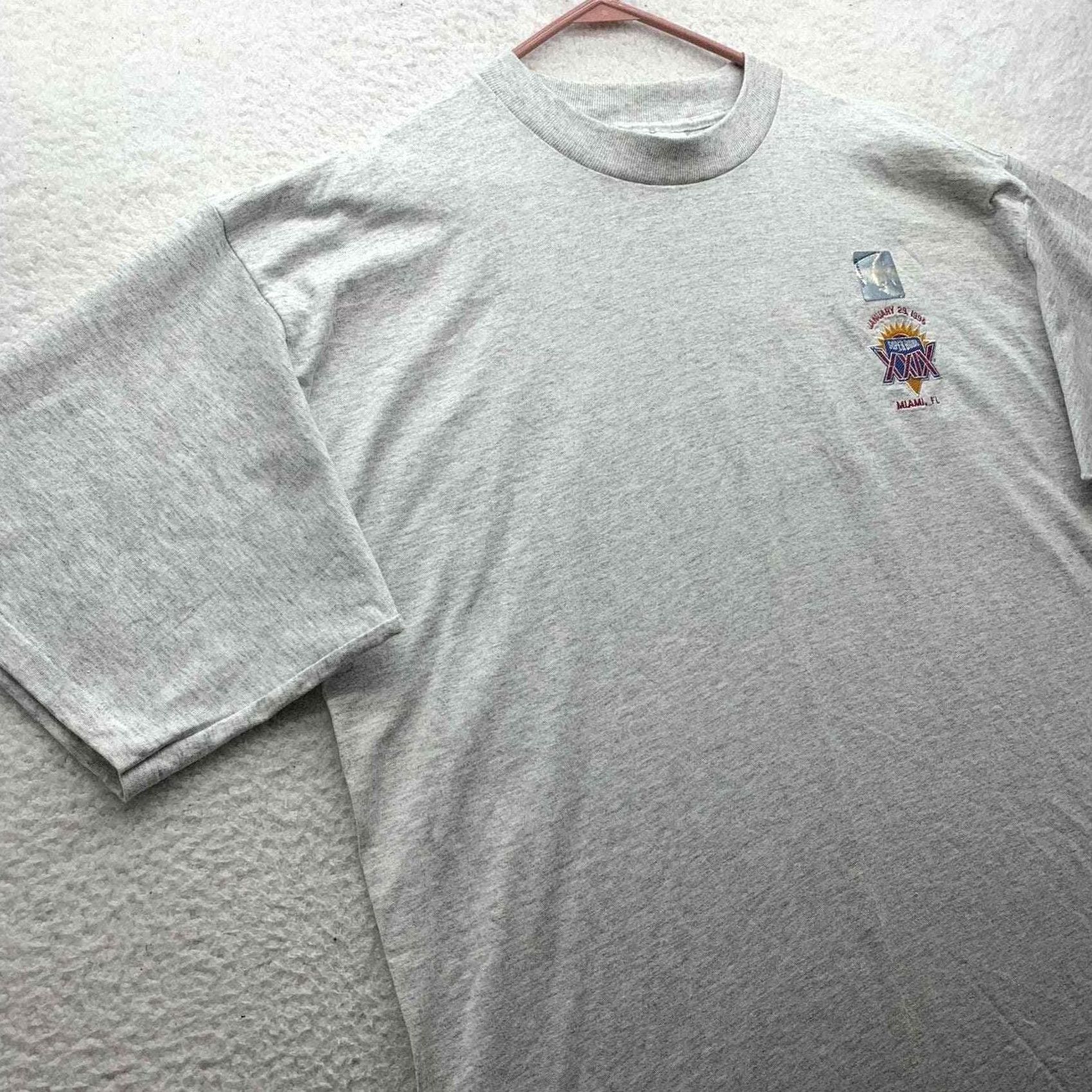 X-LARGE Antigua Superbowl 29 XXIX T-Shirt Mens XL X-Large 1995 Miami USA Made Gray NWOT Size US XL / EU 56 / 4 - 5 Thumbnail