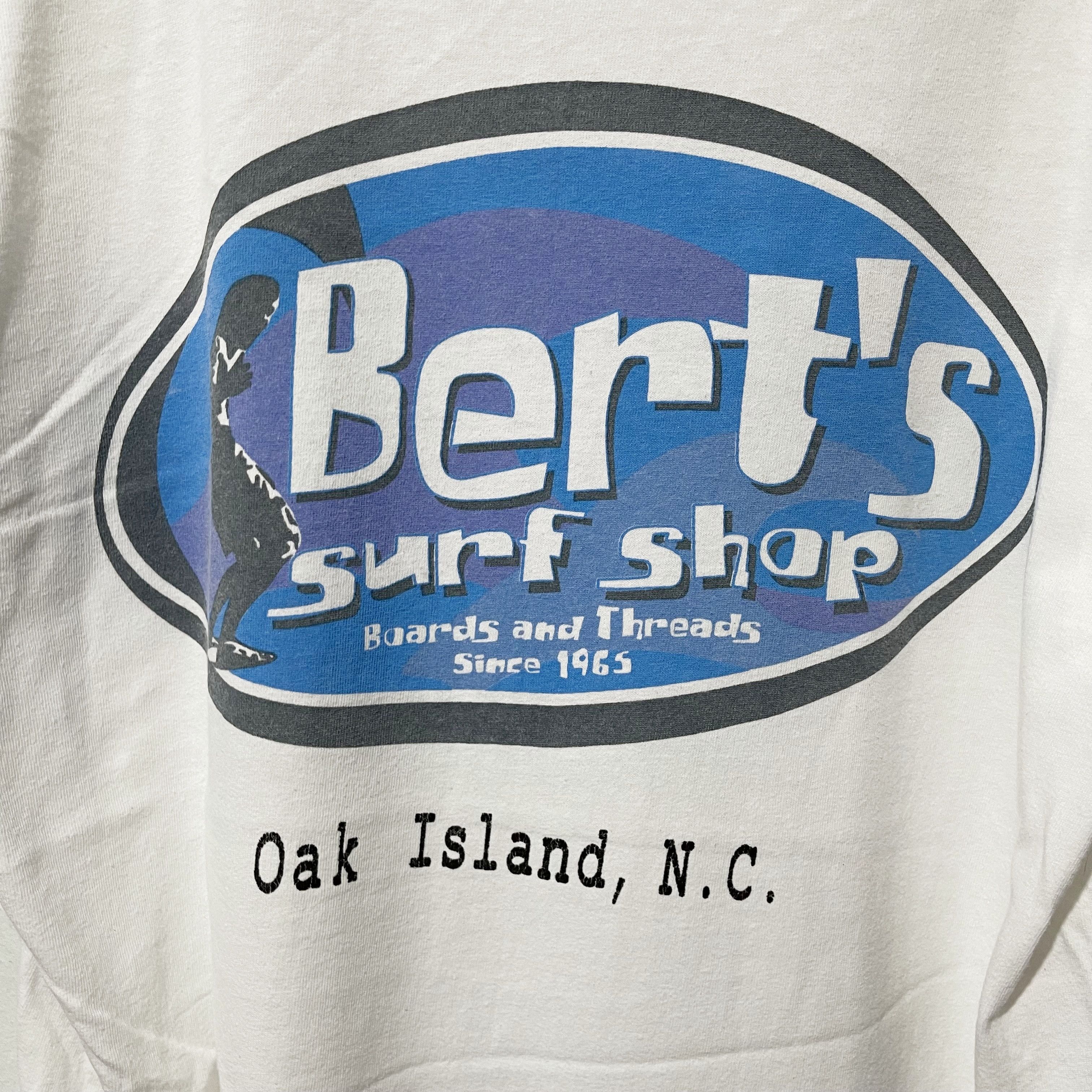 Vintage Vintage 90s Bert’s Surf Shop T-Shirt Size US L / EU 52-54 / 3 - 2 Thumbnail