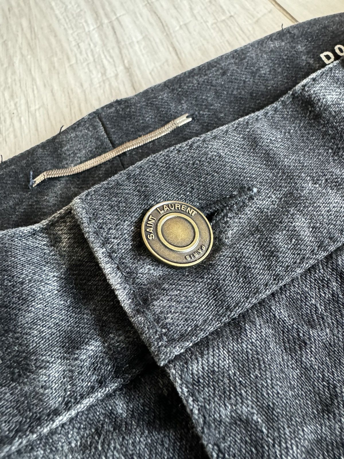 Saint Laurent Paris FW15 Saint Laurent Paris Hedi Slimane Era Marbled Denim Size US 34 / EU 50 - 5 Thumbnail