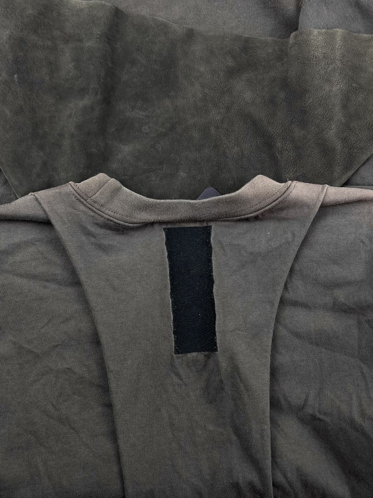 Rick Owens Rick Owens SLAB Leather Layered Longsleeve Crewneck Shirt Size US S / EU 44-46 / 1 - 5 Thumbnail