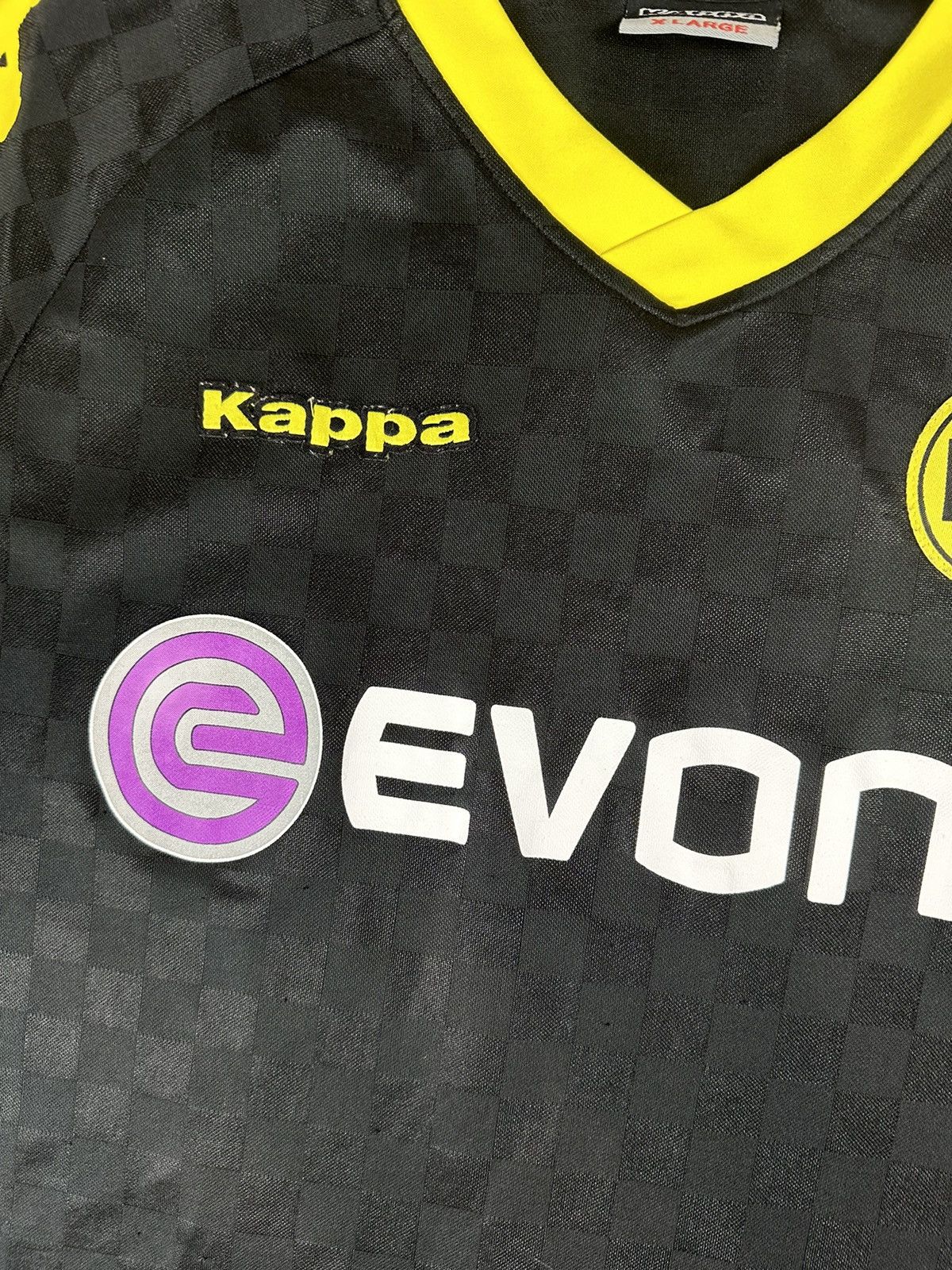 Kappa Kappa Borussia Dortmund #18 Lucas 2010/11 Away Jersey Size US XL / EU 56 / 4 - 8 Thumbnail