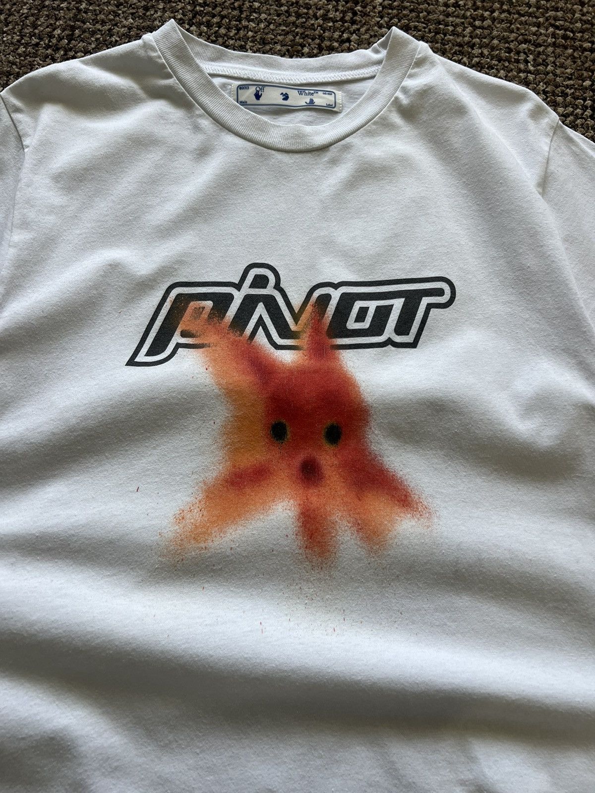Off-White Off-White Pivot Fish T Shirt M Size Size US M / EU 48-50 / 2 - 14 Thumbnail
