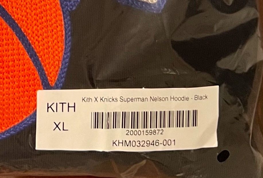 Kith Kith for the New York Knicks Superman Nelson Hoodie in Black Size US XL / EU 56 / 4 - 8 Thumbnail
