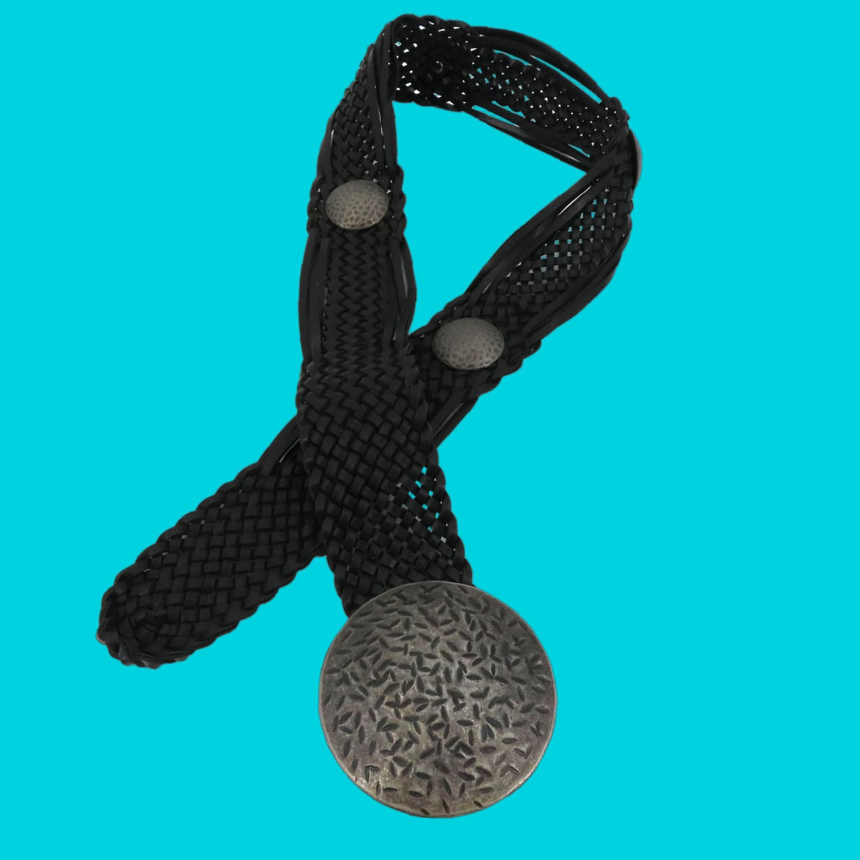 Vintage Vintage Black Faux Leather Braided One Size Fits Most Belt User: Vintage Black Faux Leather Braided One Size Fits Most Belt Size ONE SIZE - 1 Thumbnail