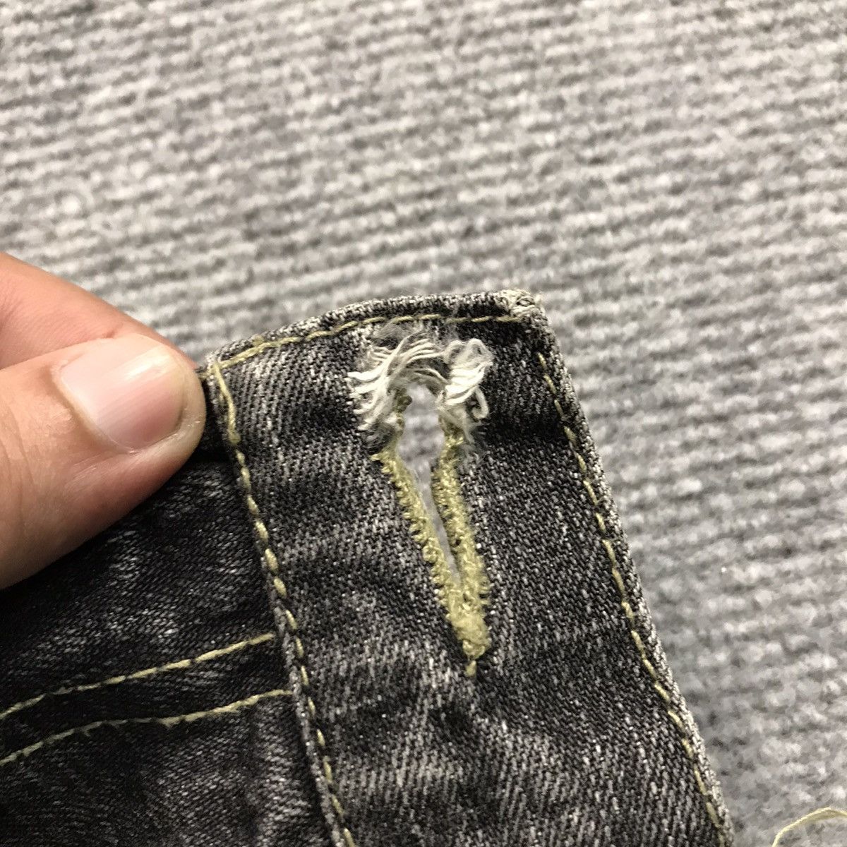 If Six Was Nine BUFFALO DISTRESSED IF SIX WED NINA STYLE BLACK FADED PANTS Size US 30 / EU 46 - 14 Thumbnail