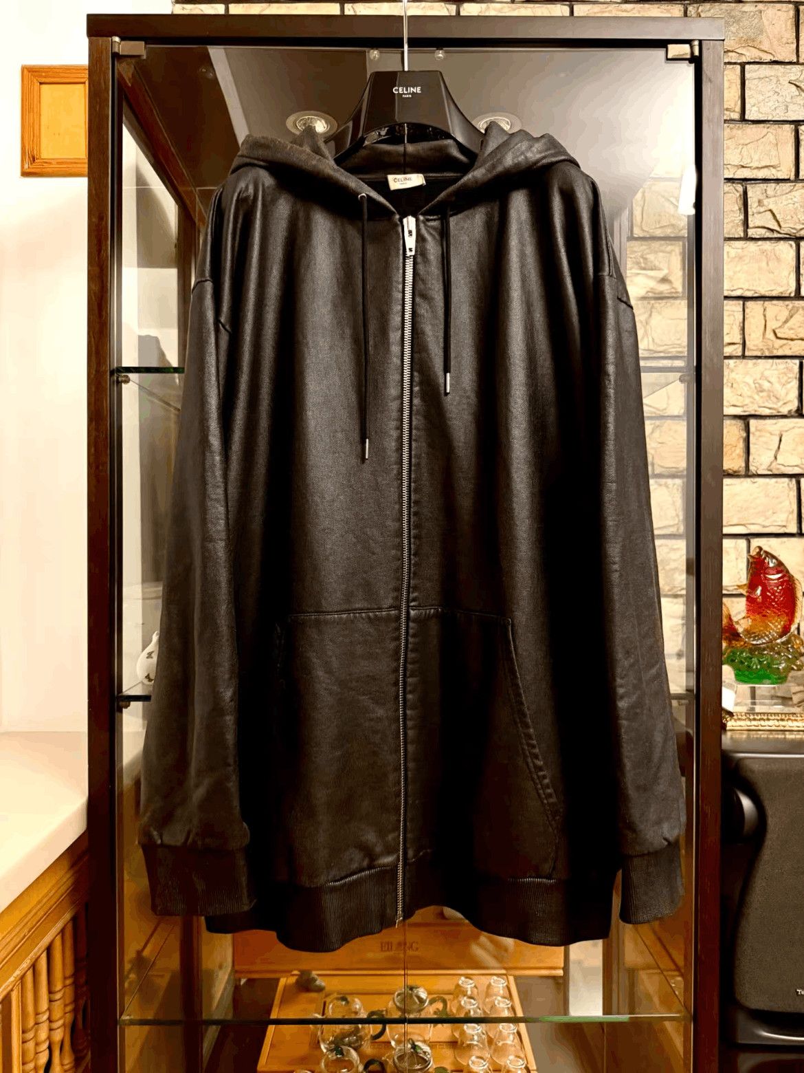 Celine Celine Celine 22SS Runway Waxed Logo Jacket-2506 Size US XL / EU 56 / 4 - 2 Thumbnail