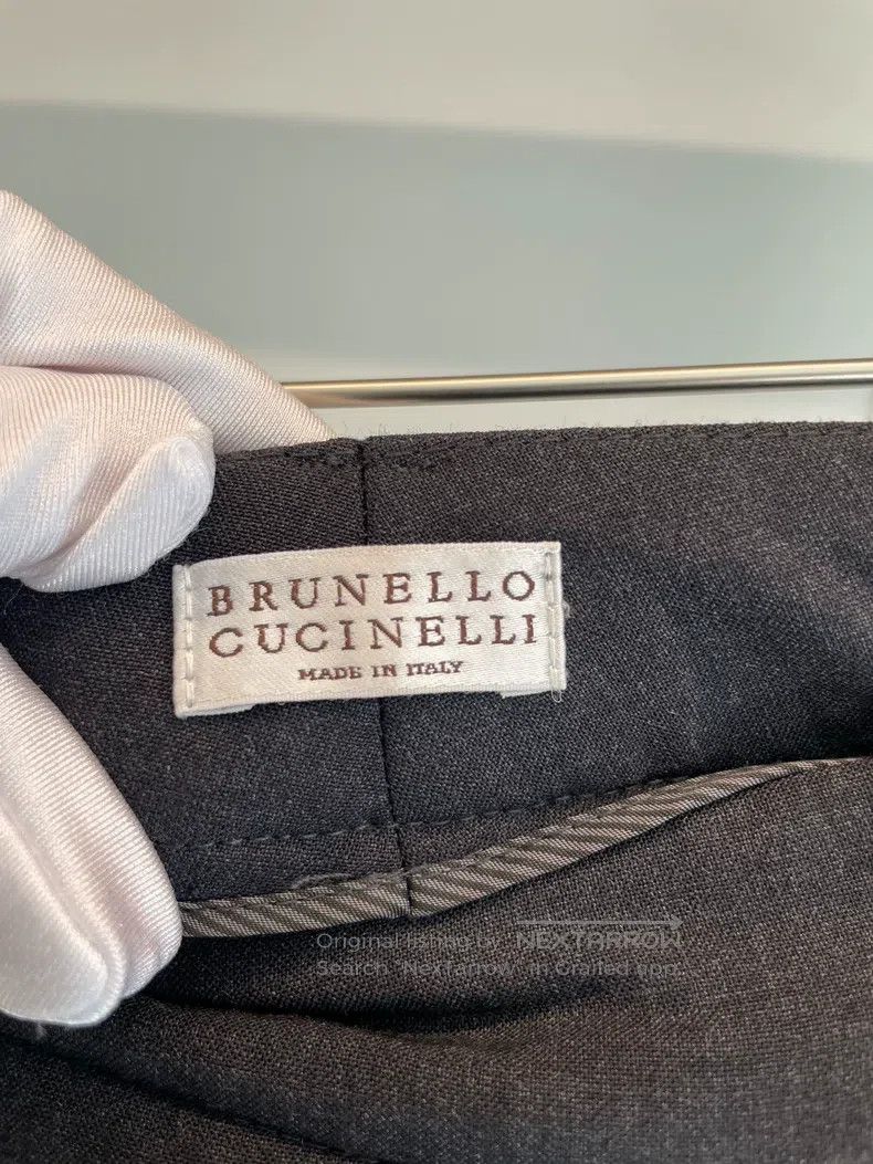Brunello Cucinelli Brunello Cucinelli Black grey long pants Size 26" / US 2 / IT 38 - 3 Thumbnail