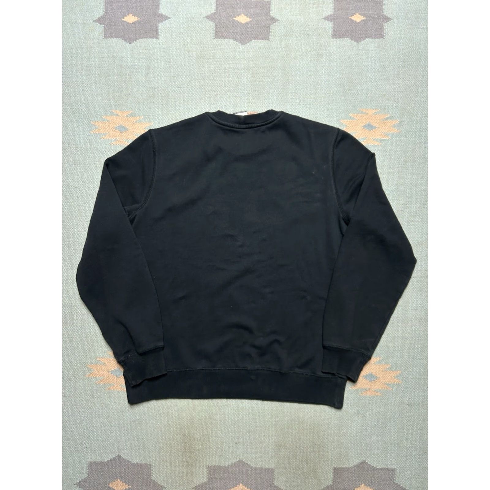 Nike VINTAGE Nike crewneck sweatshirt pullover black embroidered swoosh check logo large Mens L Size US L / EU 52-54 / 3 - 6 Thumbnail