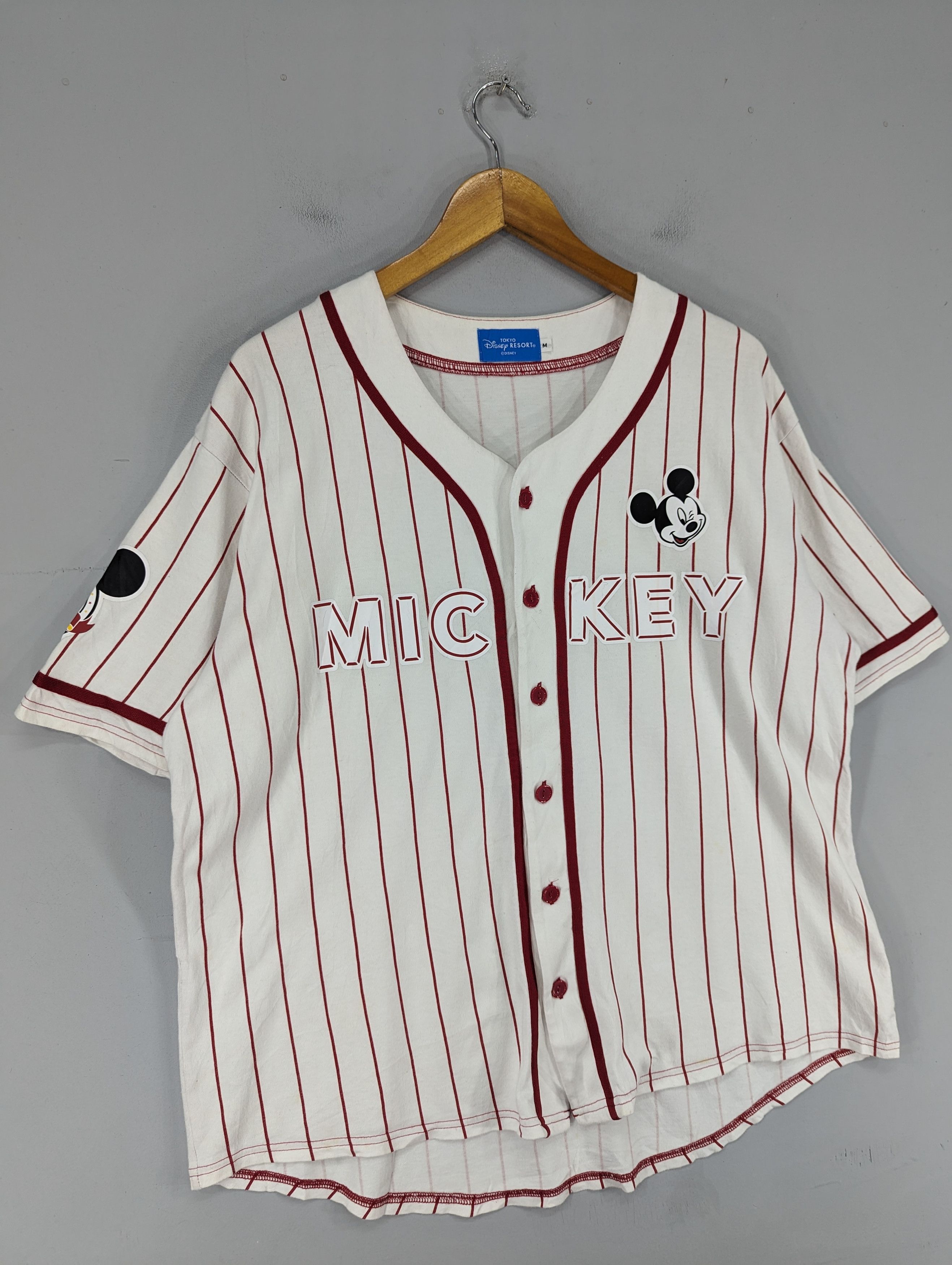 Disney × Mickey Mouse 🔥RARE🔥Mickey Mouse Baseball Button Ups Shirts Size US M / EU 48-50 / 2 - 2 Thumbnail