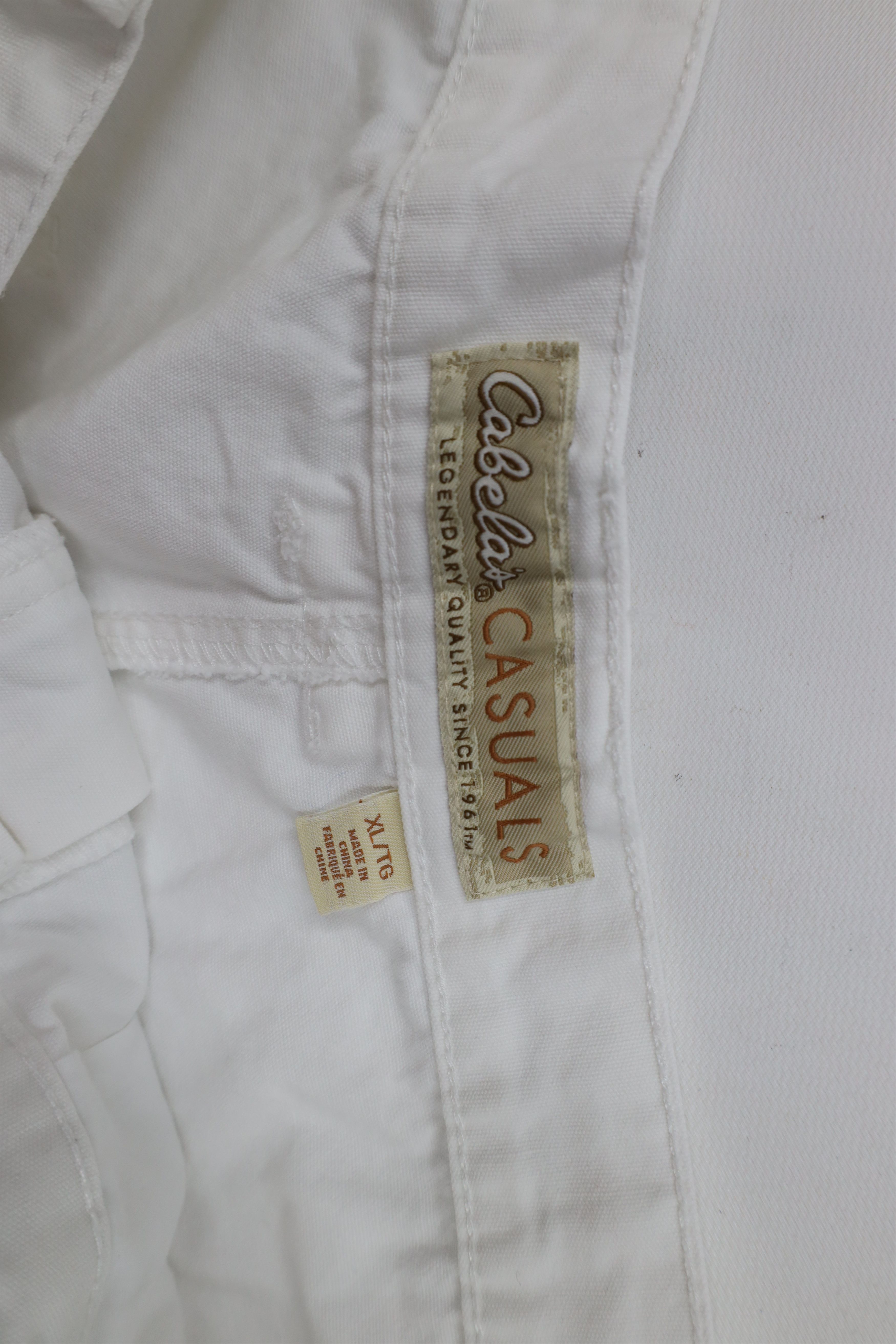 Cabelas × Vintage Vintage Cabelas Outdoor Hiking Trail Shorts White Cotton Size US 36 / EU 52 - 7 Thumbnail